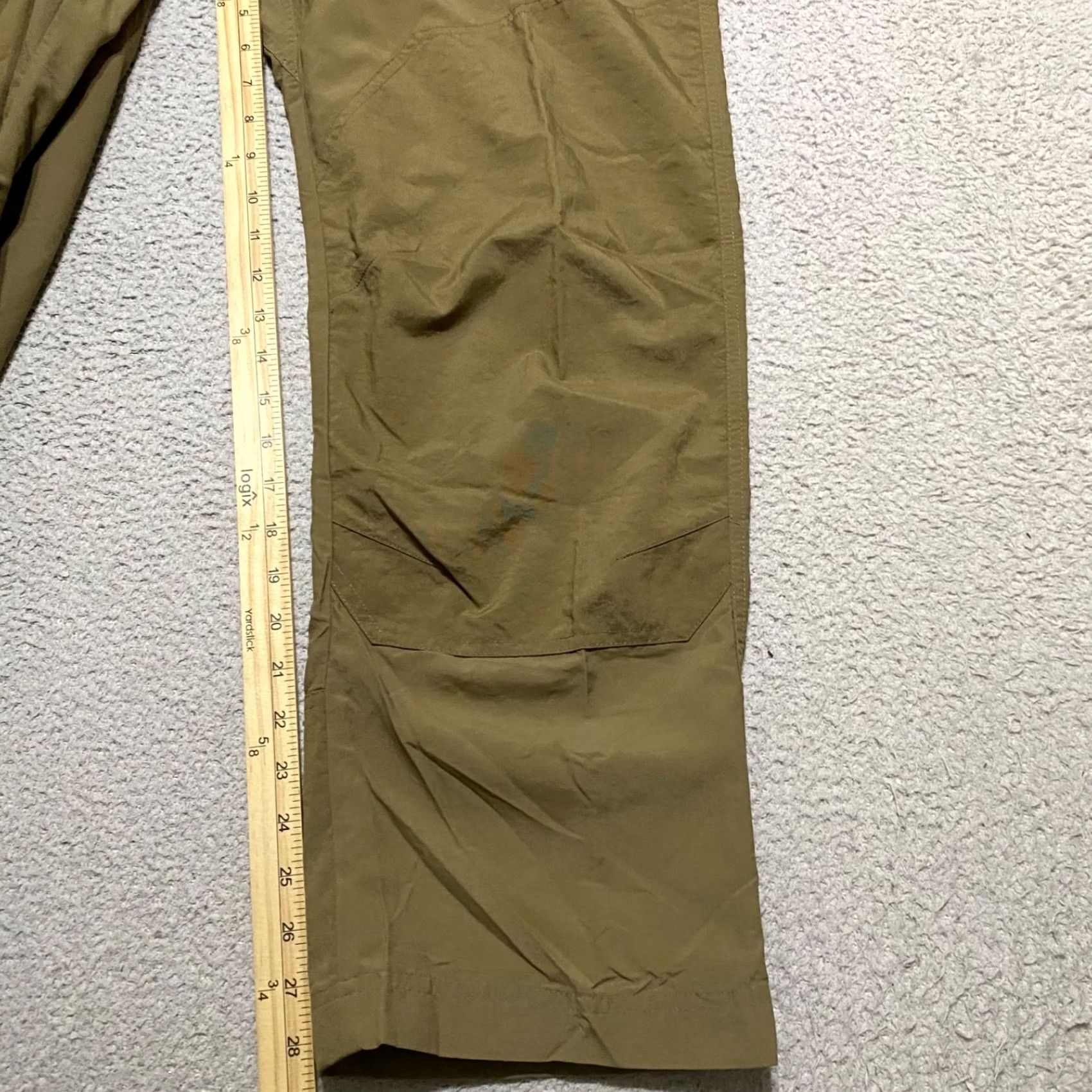 Vintage Riders Cargo Pants Mens Small Beige Straight Outdoor Hiking Pant Regular Inseam 28in Nylon Pocketed Front Flat Front Front Pocket Cargo Size US 29 - 6 Thumbnail