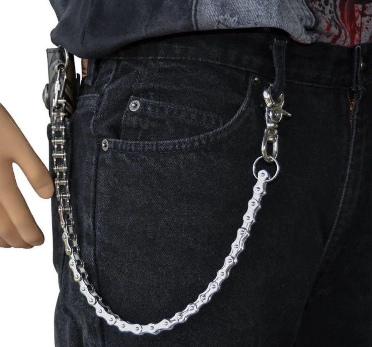 Jewelry Hip Hop Gothic Rock Pants Trousers Chain Size ONE SIZE - 1 Thumbnail
