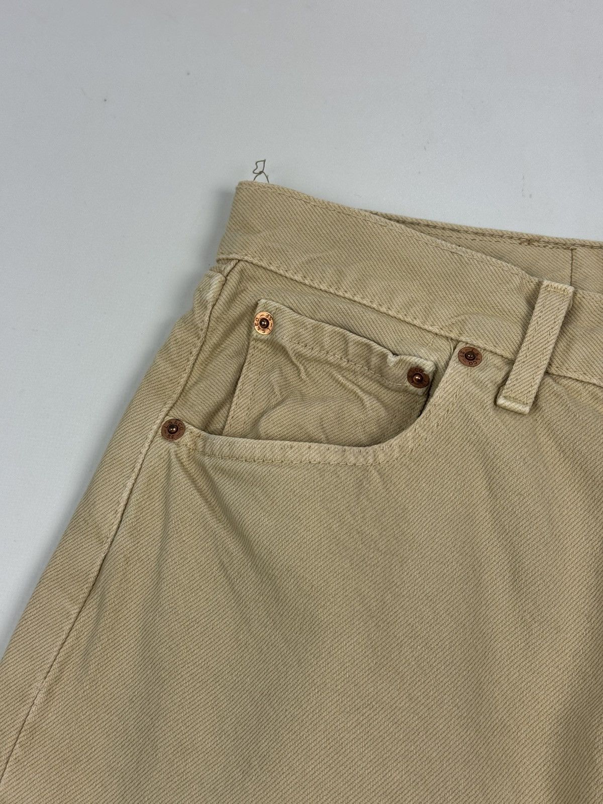 Levi's 1990’s Vintage Faded Levi’s 501 Beige Jeans Pants Size US 32 / EU 48 - 8 Thumbnail