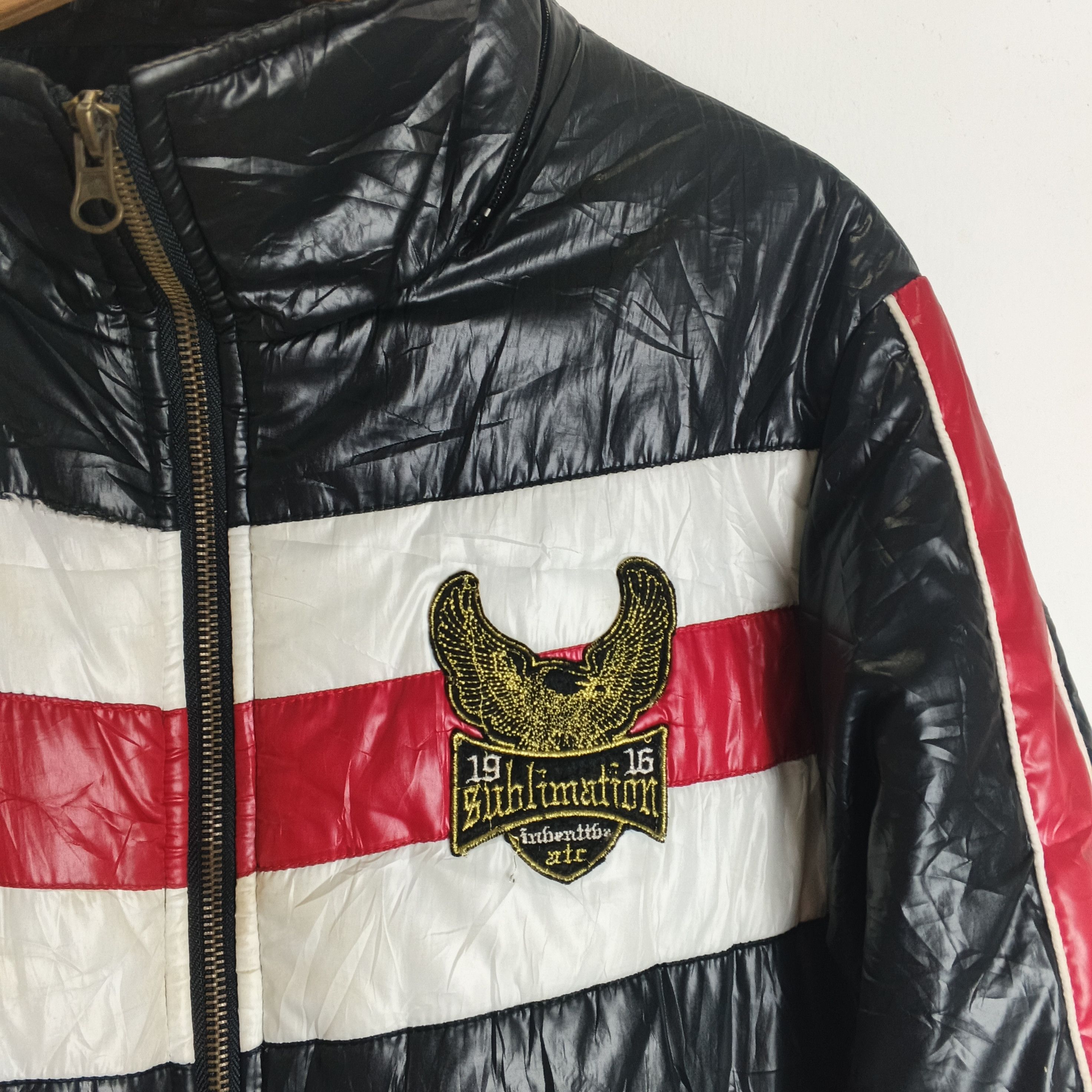 In The Attic Vintage Y2K In The Attic Sublimation Racing Puffer Jacket Size US L / EU 52-54 / 3 - 3 Thumbnail