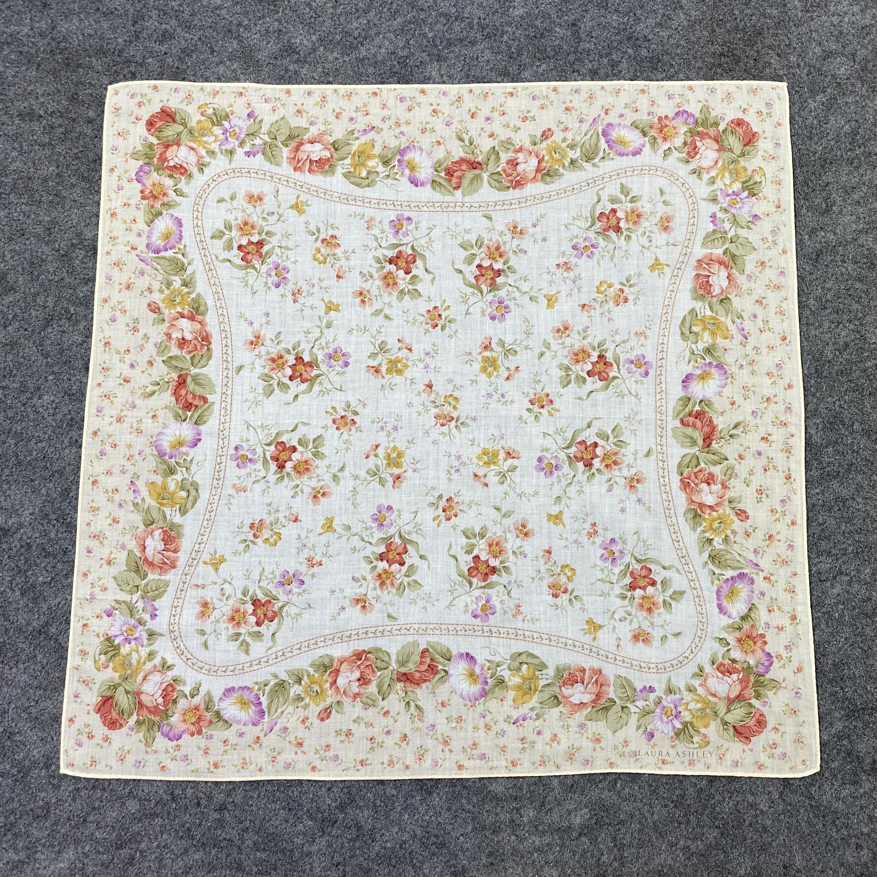 Laura Ashley Laura Ashley Handkerchief Neckerchief Bandana-B2027 Size ONE SIZE - 3 Thumbnail