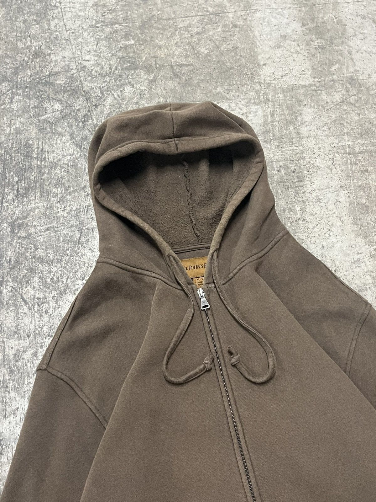 Russell Athletic × Vintage Mocha brown vintage blank zip up sweatshirt earthtone hype Size US XL / EU 56 / 4 - 4 Thumbnail