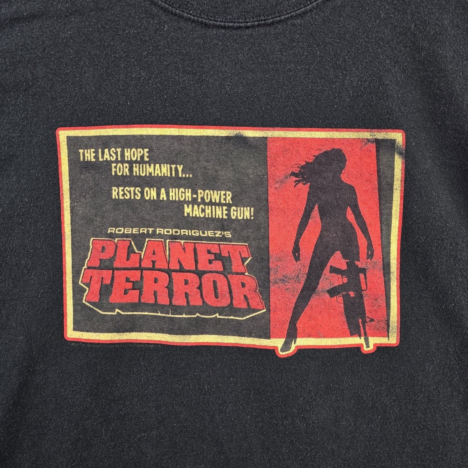 Gildan Vintage Planet Terror Movie Promo Shirt XL Quentin Tarantino Size US XL / EU 56 / 4 - 3 Thumbnail