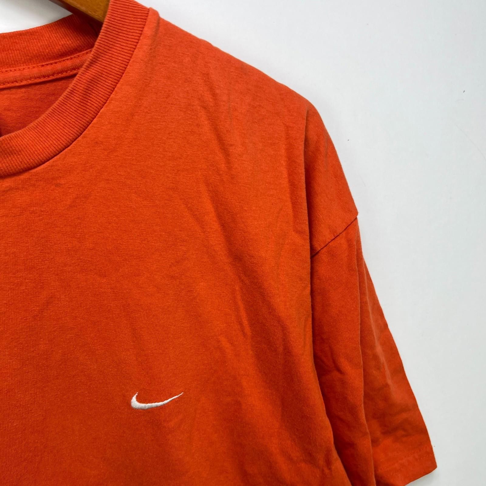Nike Vintage Nike Swoosh Mini Y2K T-Shirt Orange Large Size US L / EU 52-54 / 3 - 3 Thumbnail
