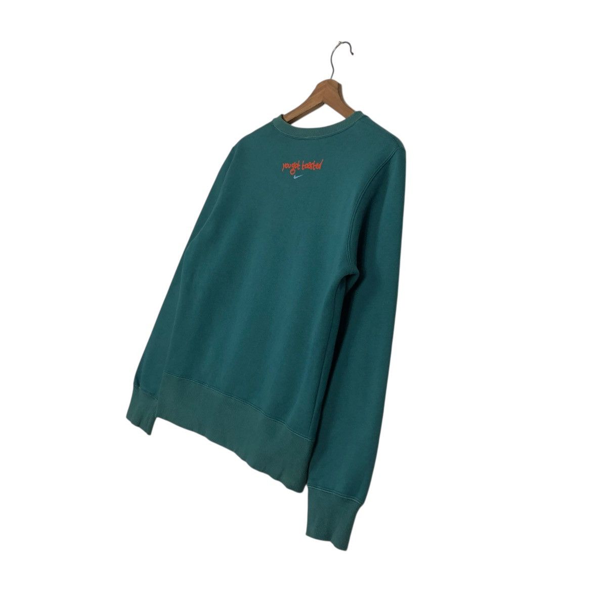 Nike 🔥VINTAGE JUMPER SWEATSHIRT NIKE BIG SWOOSH Size L / US 10 / IT 46 - 12 Thumbnail