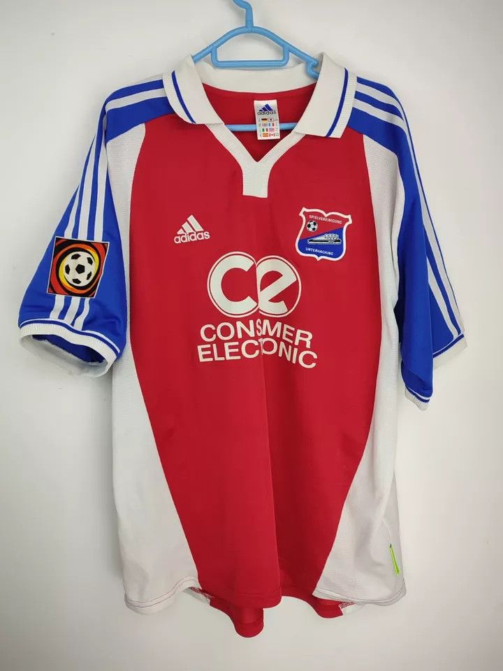 Adidas Spvgg Unterhaching home 2000-02 Matchworn #16 Spizak Size US XL / EU 56 / 4 - 9 Thumbnail