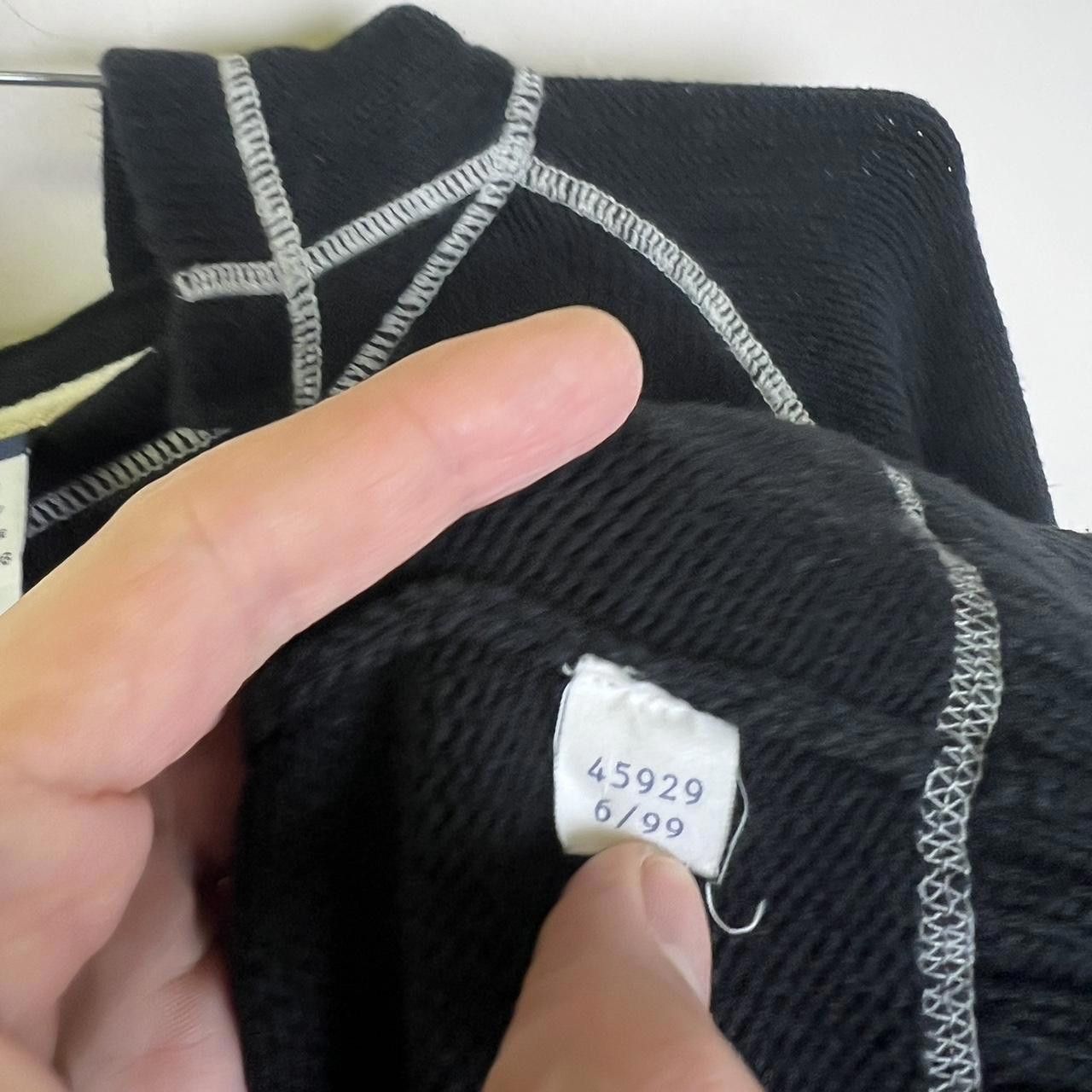 Designer Tommy Jeans Black Hoodie with White Trim y2k 00s Size US L / EU 52-54 / 3 - 6 Thumbnail