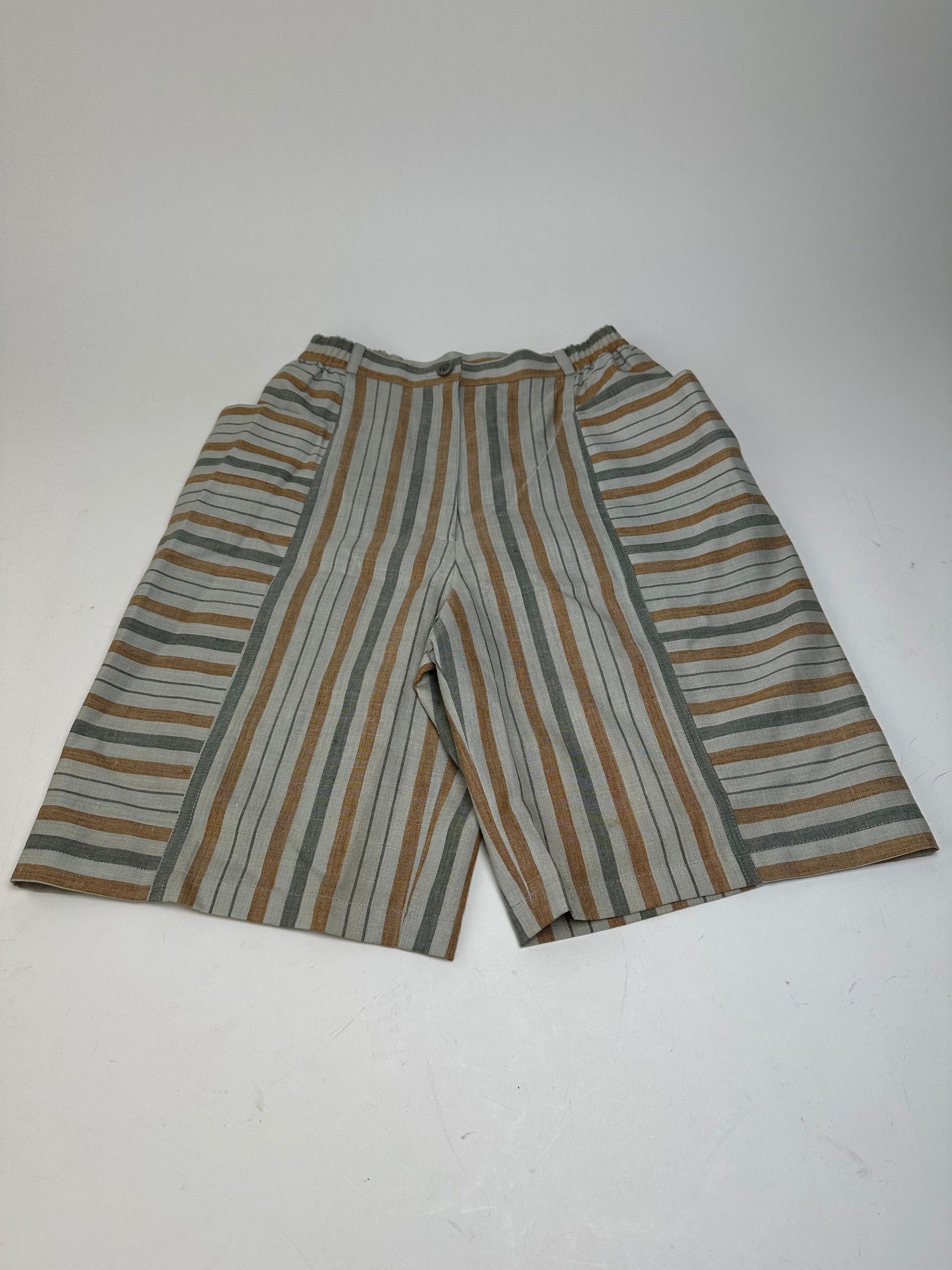 Dior Striped Cotton Blend Shorts Blue White Size 30" / US 8 / IT 44 - 1 Thumbnail