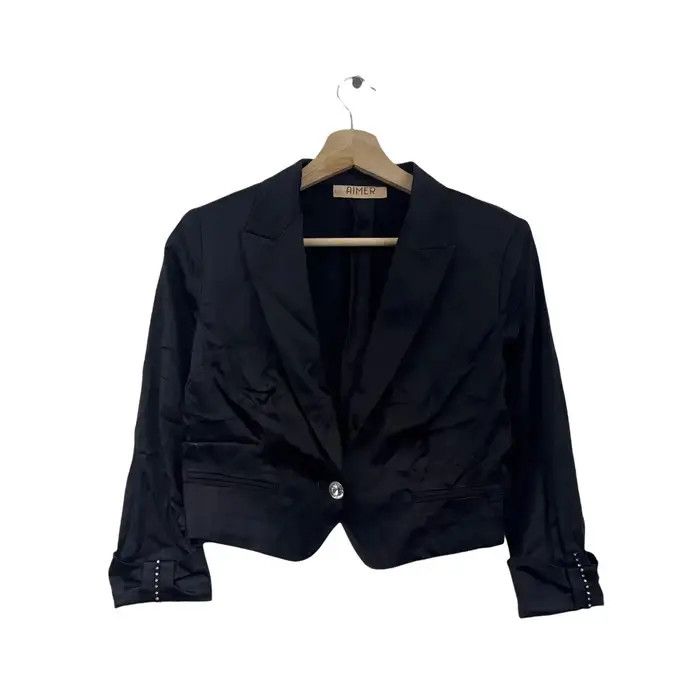 Japanese Brand AIMER JAPAN DESIGNER Swarovski Button Blazer Sport Coat Suit Size S / US 4 / IT 40 - 1 Thumbnail