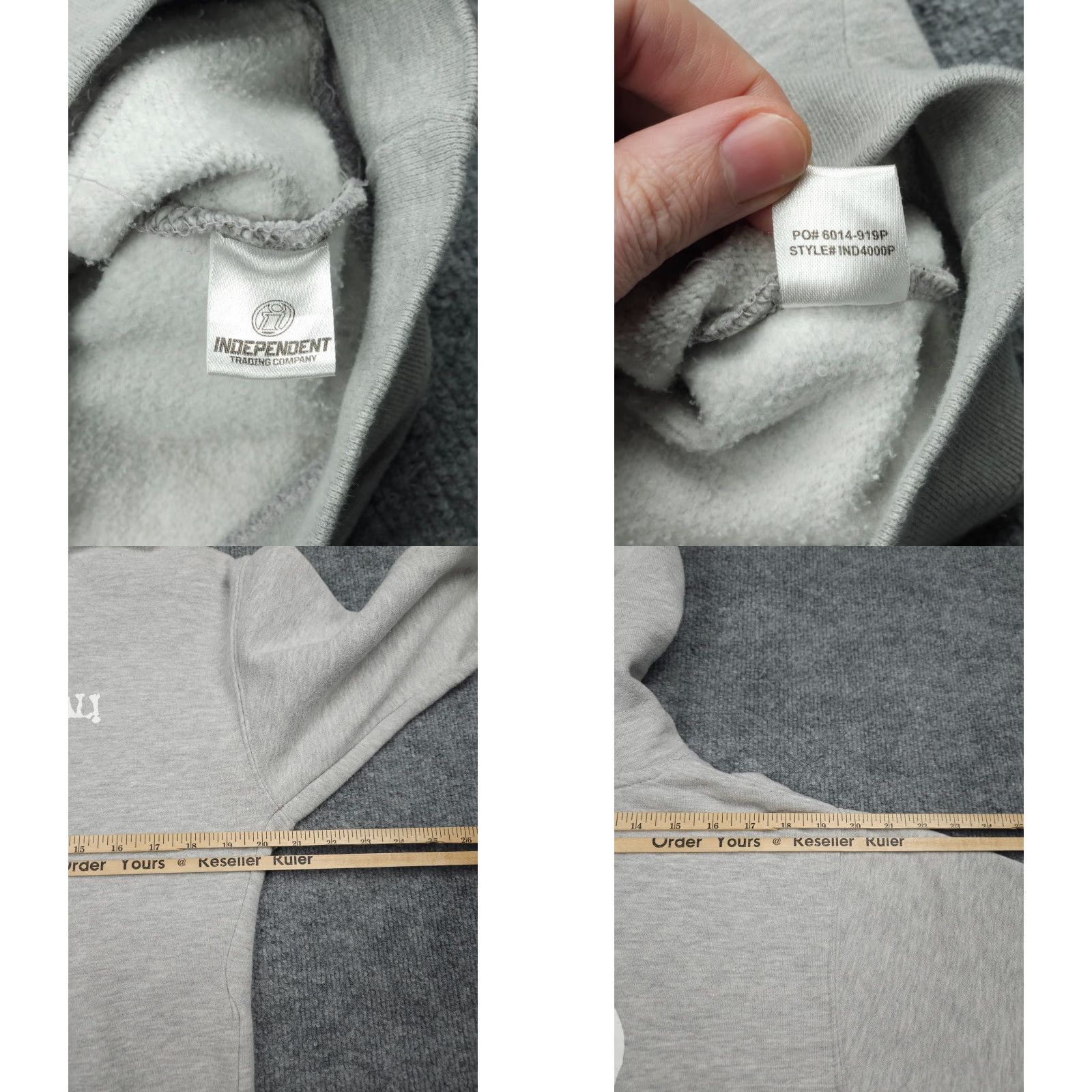 Vintage SYNICAL Hoodie Sweatshirt Men 2XL Gray Spellout Graphic Star NO DRAWSTRING Pullover Cotton Long Sleeve Knit Shirt Adults Mens Size US XXL / EU 58 / 5 - 8 Thumbnail