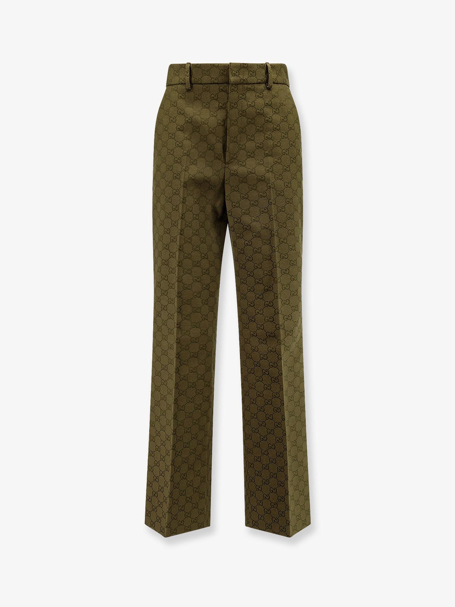 パンツ GUCCI Pantaloni in jersey di cotone con ricamo Gucci Gucci Pantaloni In Jersey Di Cotone Con Ricamo for