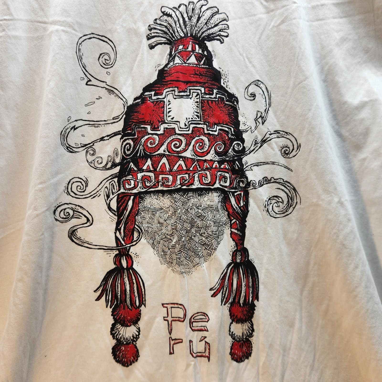Designer Looch Peru Graphic Tshirt White Size XL Size US XL / EU 56 / 4 - 2 Thumbnail