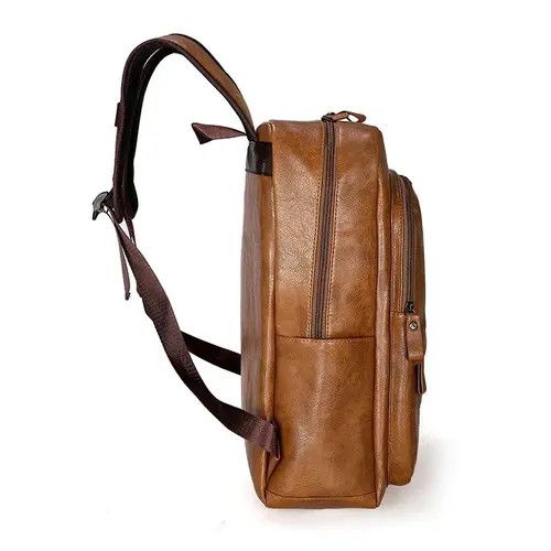 VIBE Laptop Bagpack PU Leather Schoolbag Size ONE SIZE - 6 Thumbnail