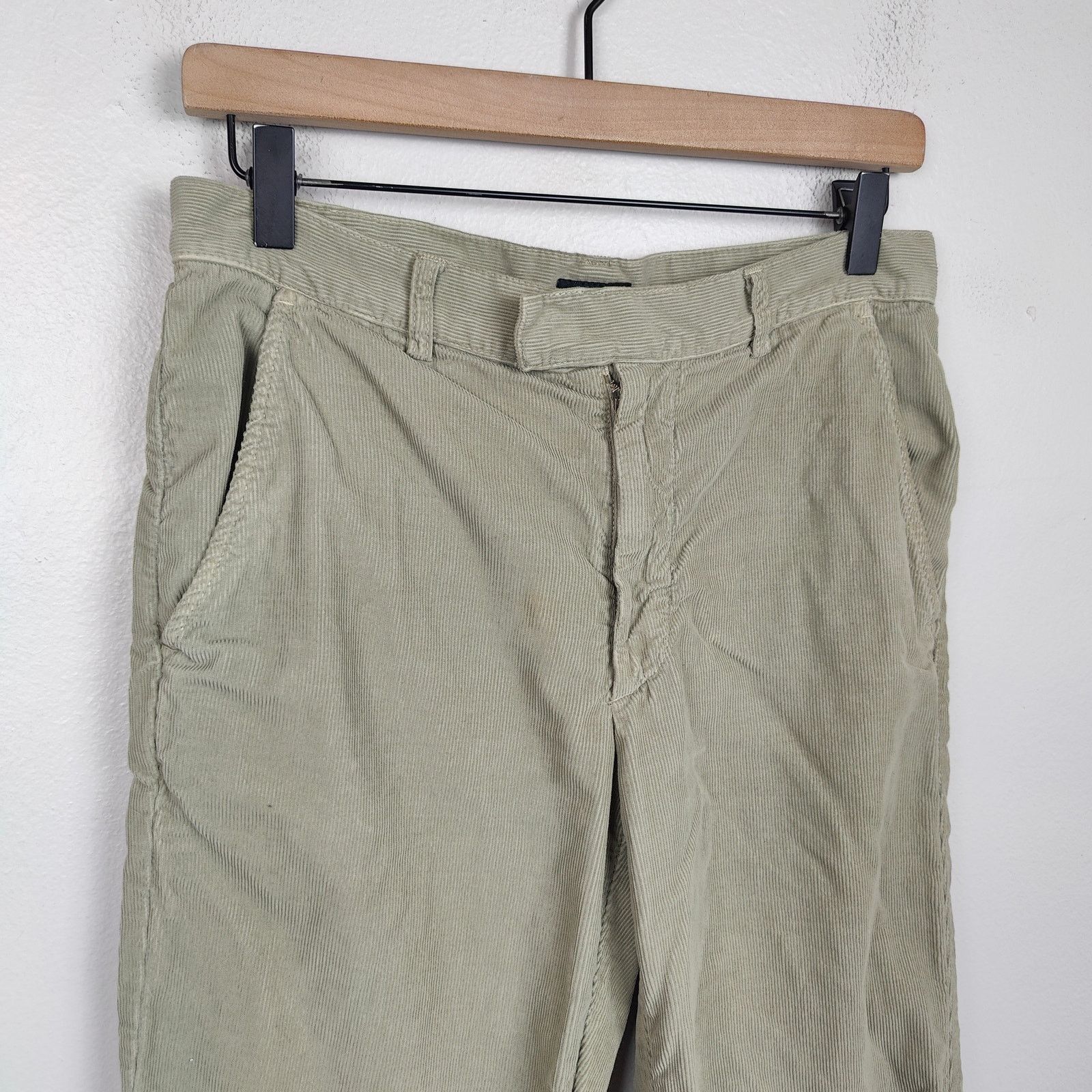 120% Lino 120% Lino Corduroy Pants Mens 44 US 28 Tan Straight Leg Size US 28 / EU 44 - 2 Thumbnail