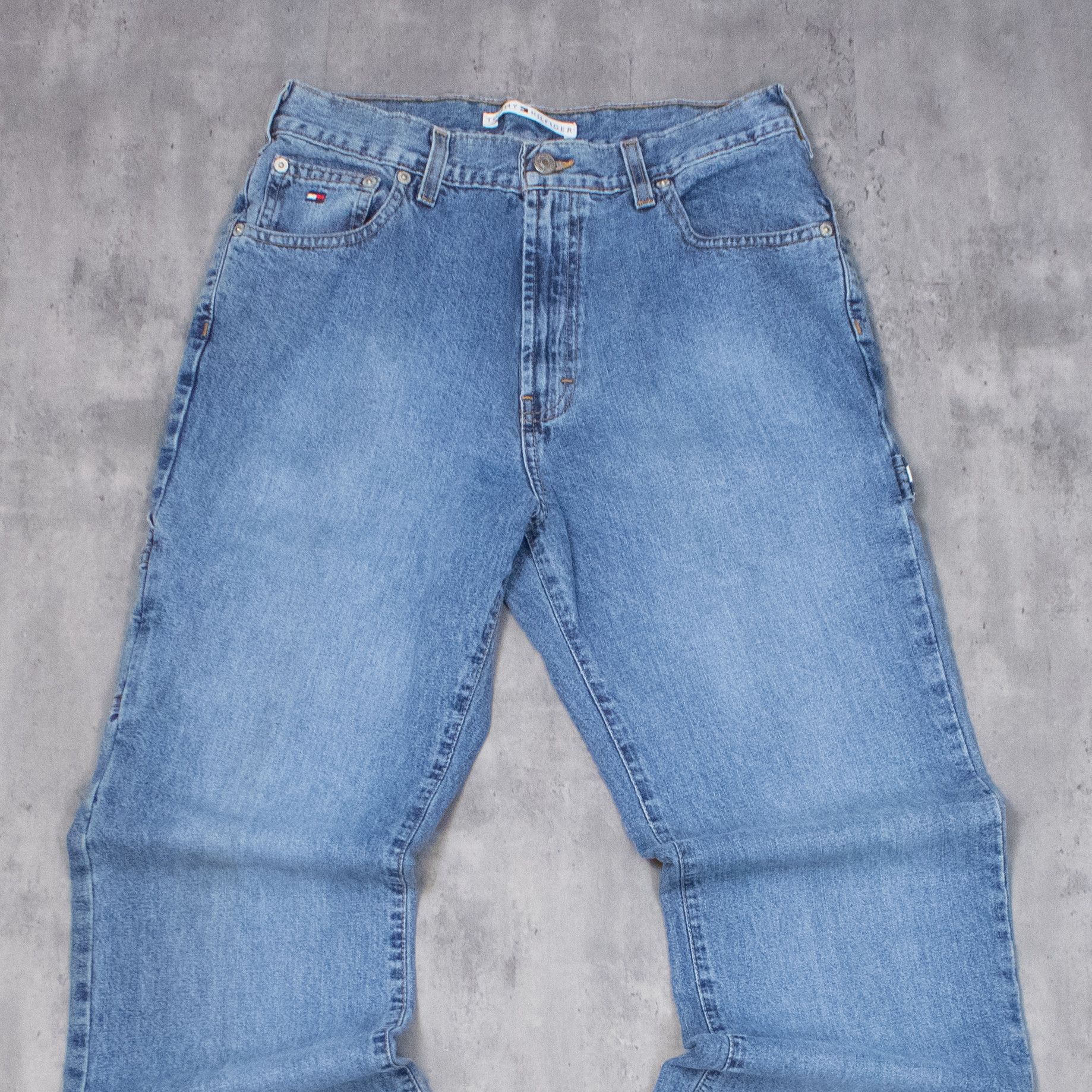 Tommy Hilfiger Vintage 90's Tommy Hilfiger Baggy Relax Wide Denim Pant's Size US 28 / EU 44 - 4 Thumbnail