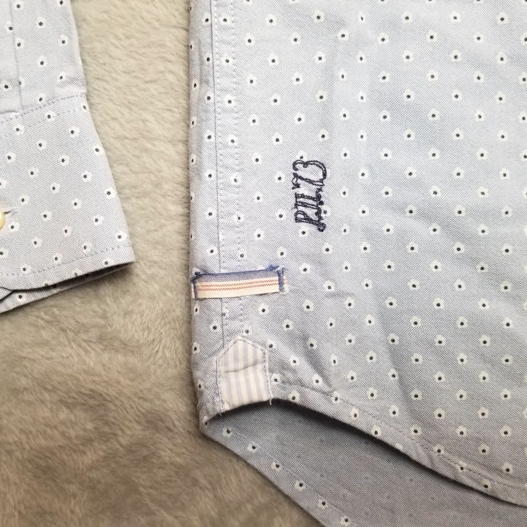 Pepe Jeans Pepe Jeans Shirt Mens M Blue Geometric Button-Down Long Sleeve Casual London Size US M / EU 48-50 / 2 - 5 Thumbnail