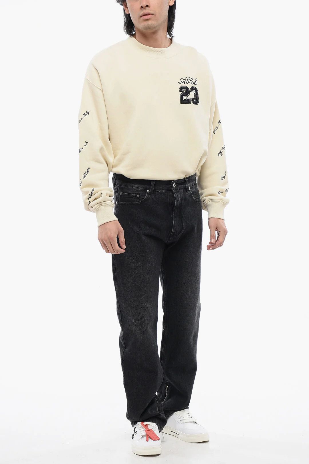 Off-White og1mm0426 Straight-Fit Jeans in Grey Size US 31 - 5 Thumbnail