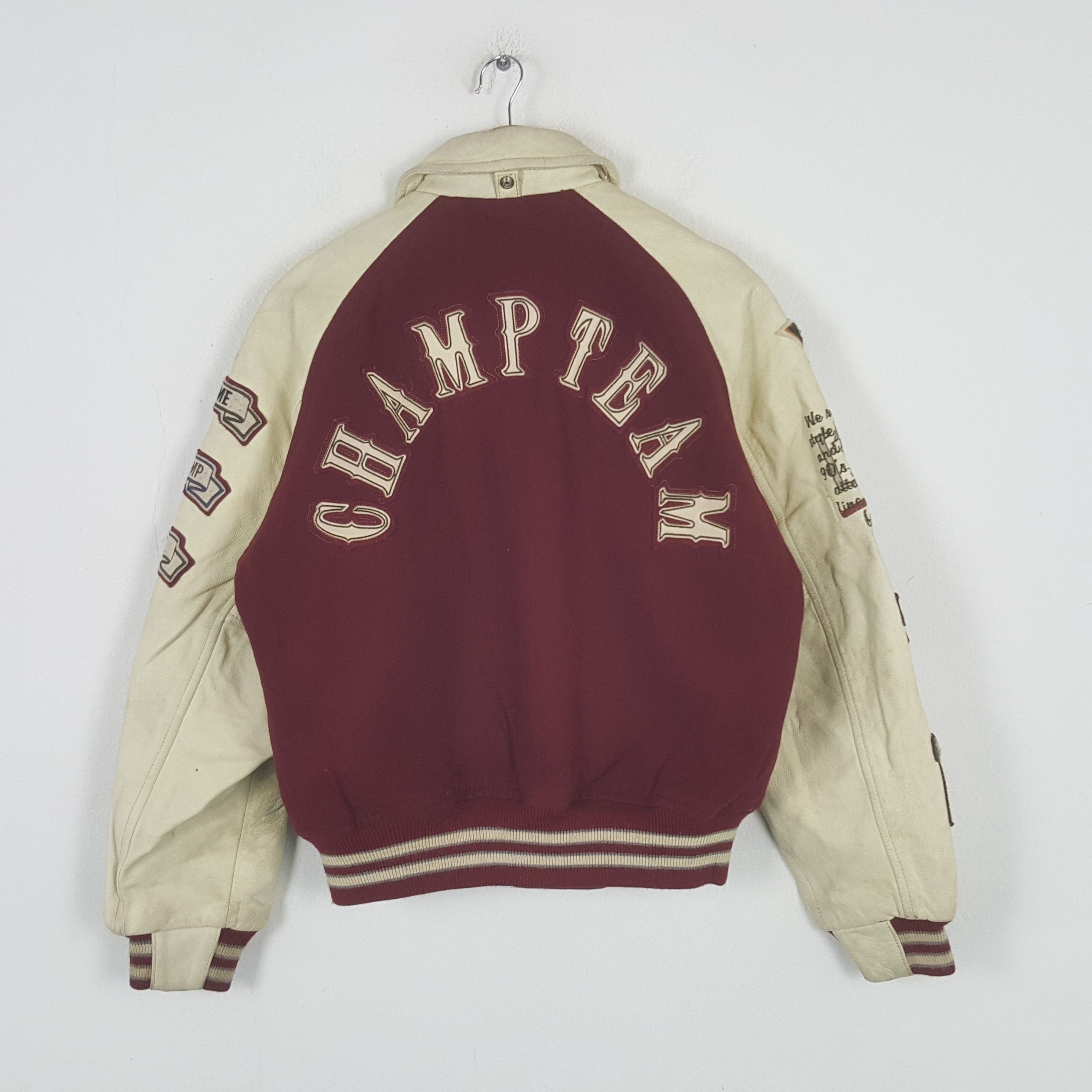 Other Vintage Champtean Right Staff Patches Varsity Jacket C295N22 Size US L / EU 52-54 / 3 - 3 Thumbnail