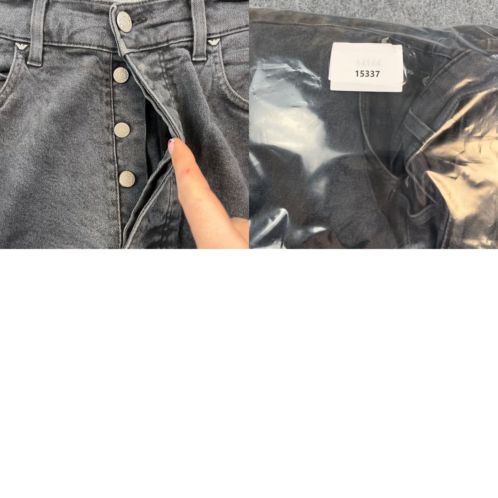 Vintage Armani Jeans Jeans Regular Tapered 30 32 Charcoal Grey Vintage Italy Mens 5-Pocket Denim Cotton Elastan Stretch Size US 30 / EU 46 - 9 Thumbnail