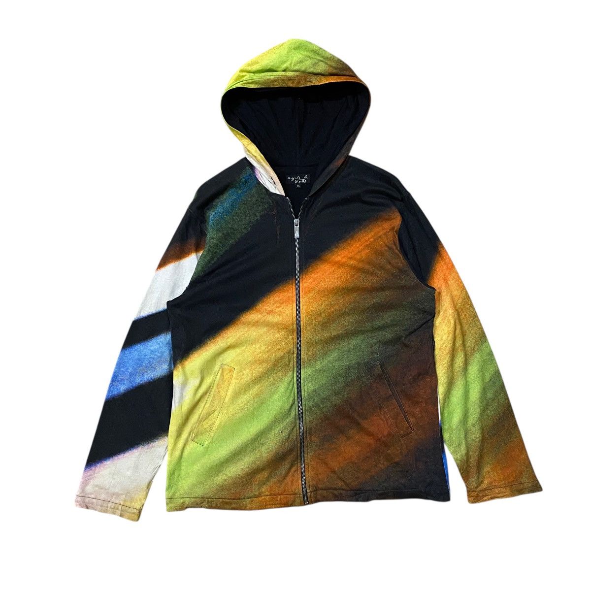 agnes b. Agnès b. cotton "Diagonals" print Aglaë unisex jacket. Size US M / EU 48-50 / 2 - 2 Thumbnail