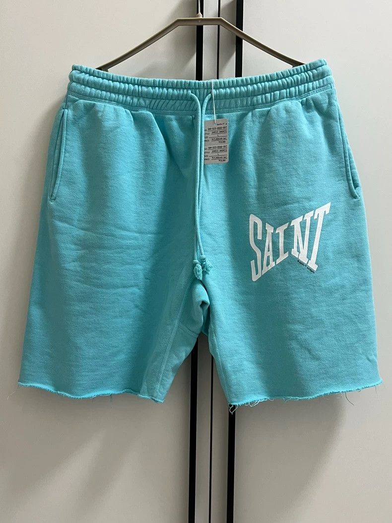 Saint Michael Saint Michael Blue hemmed shorts Size US 30 / EU 46 - 1 Thumbnail