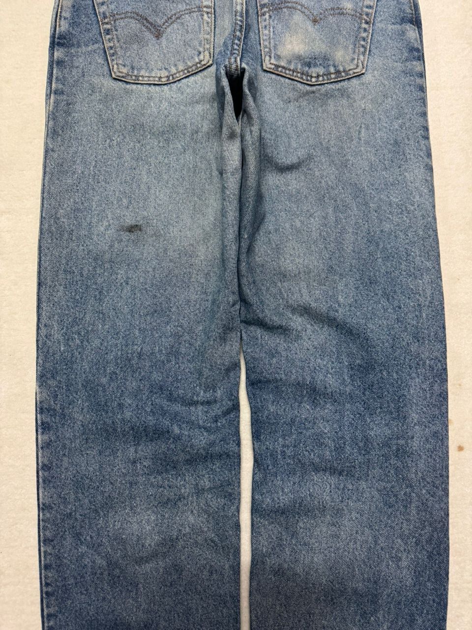 Levi's VINTAGE 1991s LEVI’S 555 STONE WASHED BLUE JEAN VERY RARE Size US 31 - 12 Thumbnail