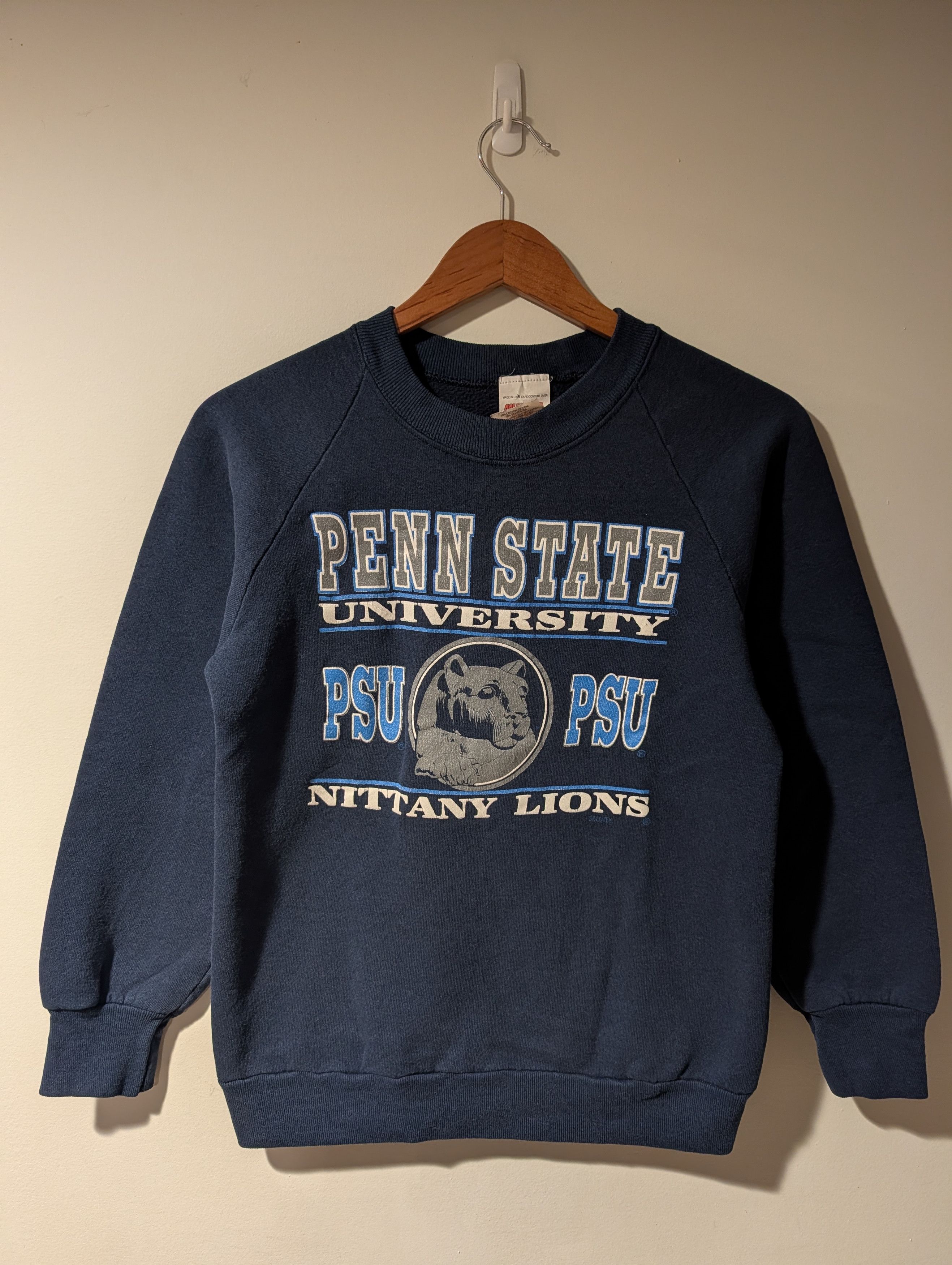 NCAA Vintage 90s Penn State Nittany Lions Sweatshirt KIDS XL Size US XL / EU 56 / 4 - 1 Thumbnail