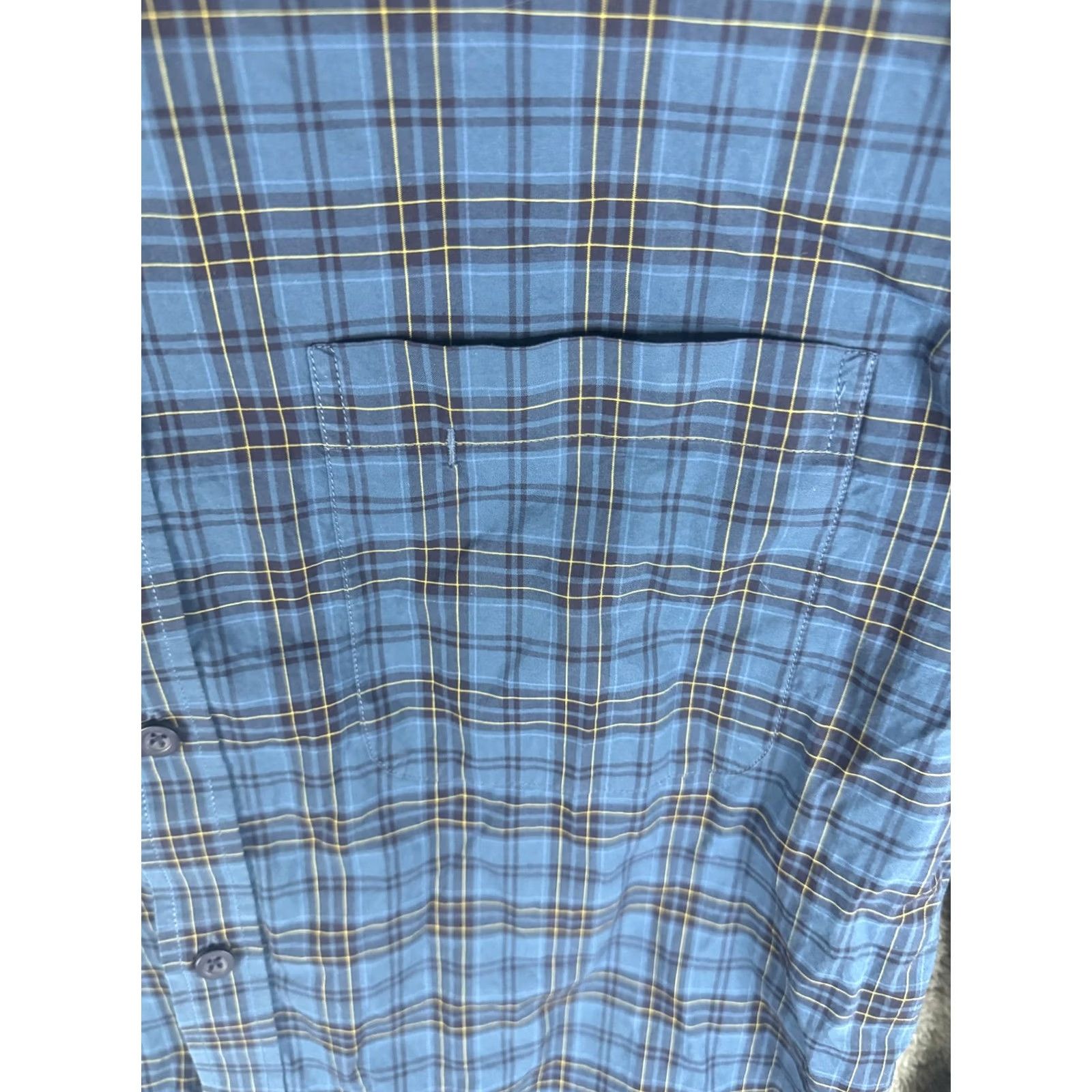 Vintage Hugh & Crye Shirt Mens M Long Sleeve Button Front Plaid Blue Cotton Shirt Size US M / EU 48-50 / 2 - 5 Thumbnail
