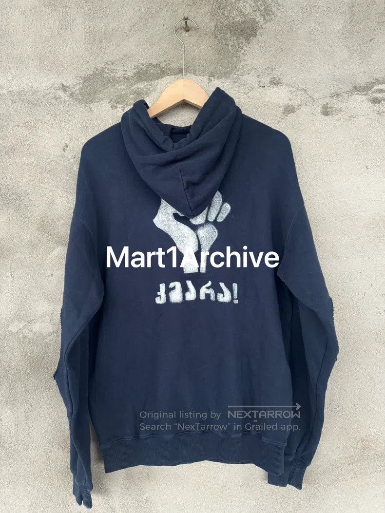 Vetements VETEMENTS Fist vortex elbow cutout hoodie Size US XS / EU 42 / 0 - 2 Thumbnail
