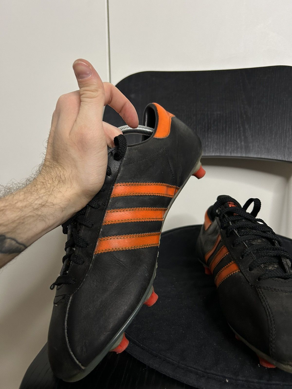 Adidas × Vintage Vintage Rare Adidas INTER Football Boots made in west German Size US 10.5 / EU 43-44 - 8 Thumbnail