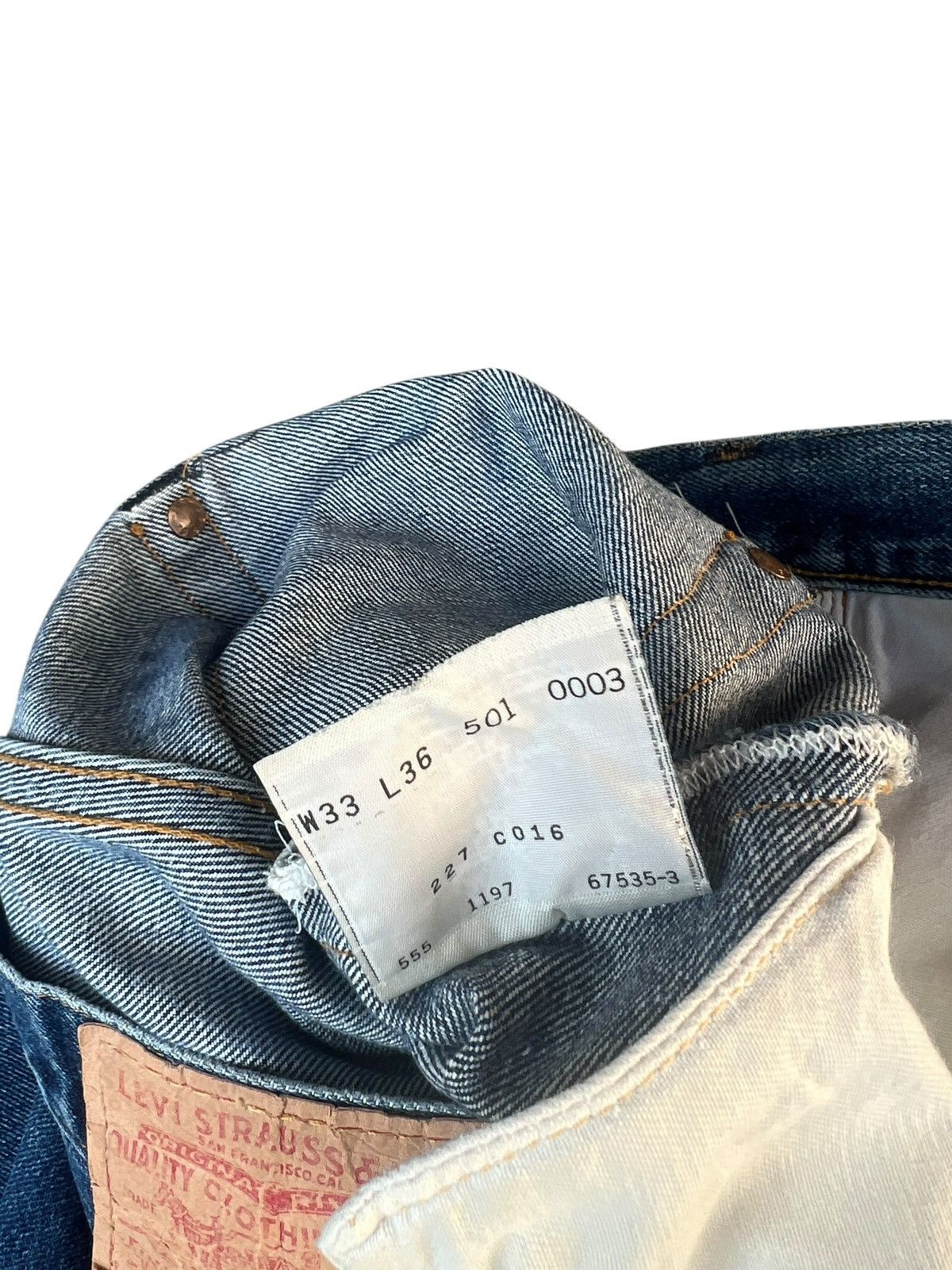 Levi's Vintage Clothing 1997 LVC Levi’s 501 XX Rip Off Leg Denim Selvedge Jeans Size US 32 / EU 48 - 23 Thumbnail