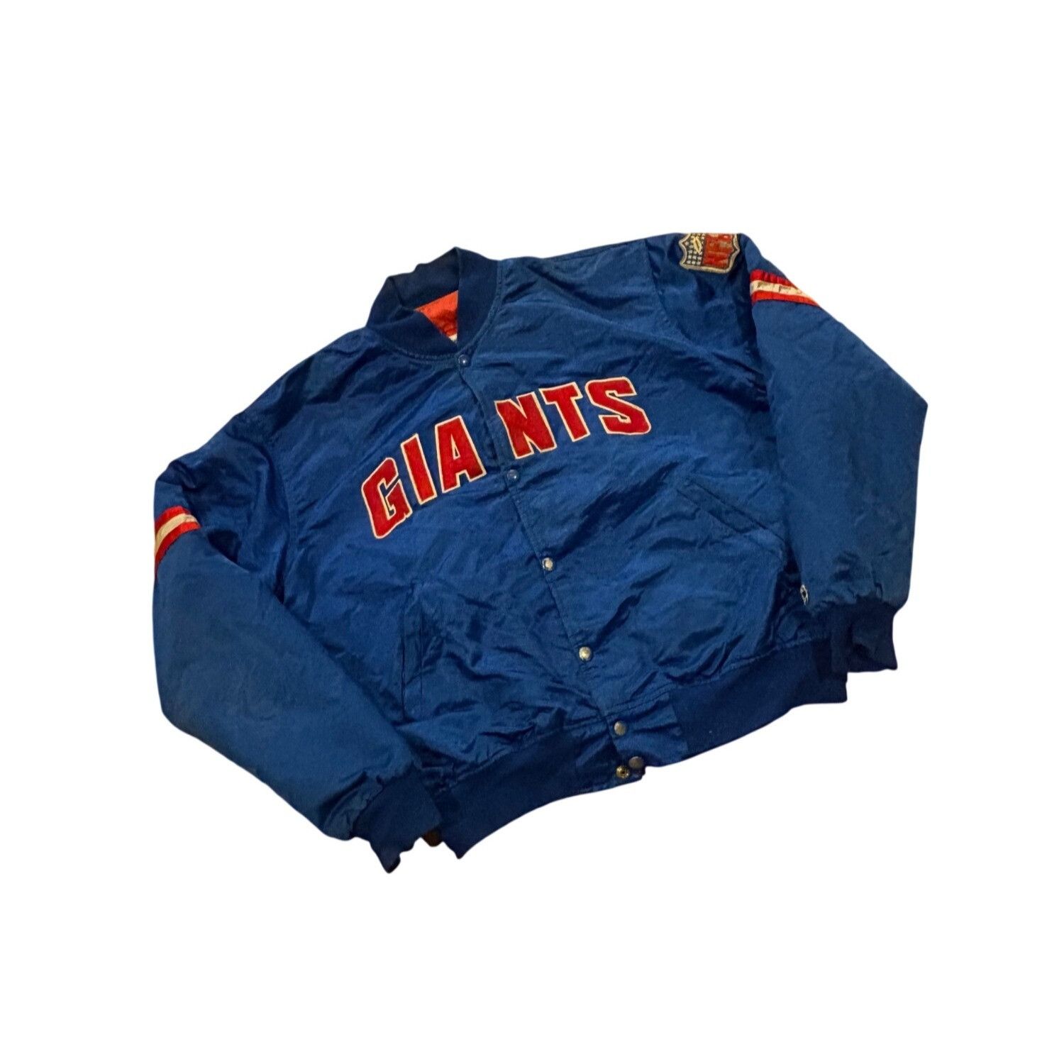 Starter Vintage 80s Starter New York Giants NFL Satin Bomber Jacket Size US XL / EU 56 / 4 - 3 Thumbnail
