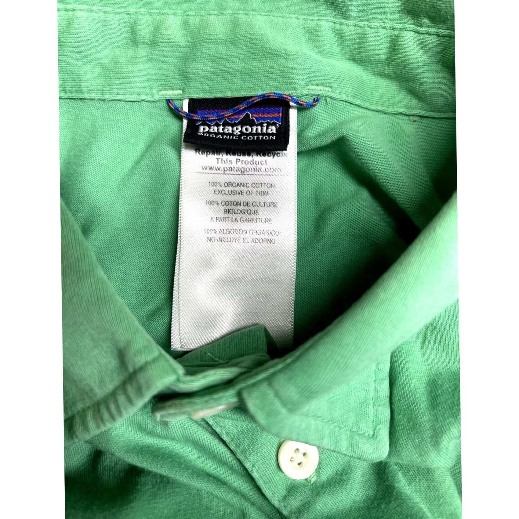Patagonia Patagonia Polo Shirt Mens Size M Green Organic Cotton Short Sleeve Fish Logo Size US M / EU 48-50 / 2 - 5 Thumbnail