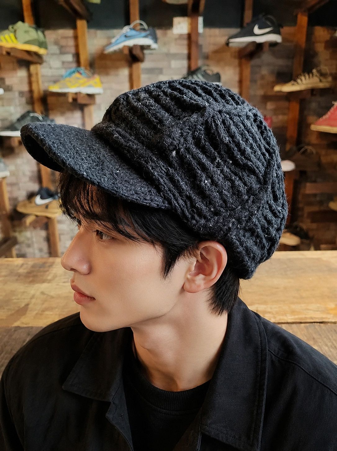 Japanese Brand Vintage Japanese Style Punk Crochet Knitted Handmade Big Hat Size ONE SIZE - 1 Thumbnail
