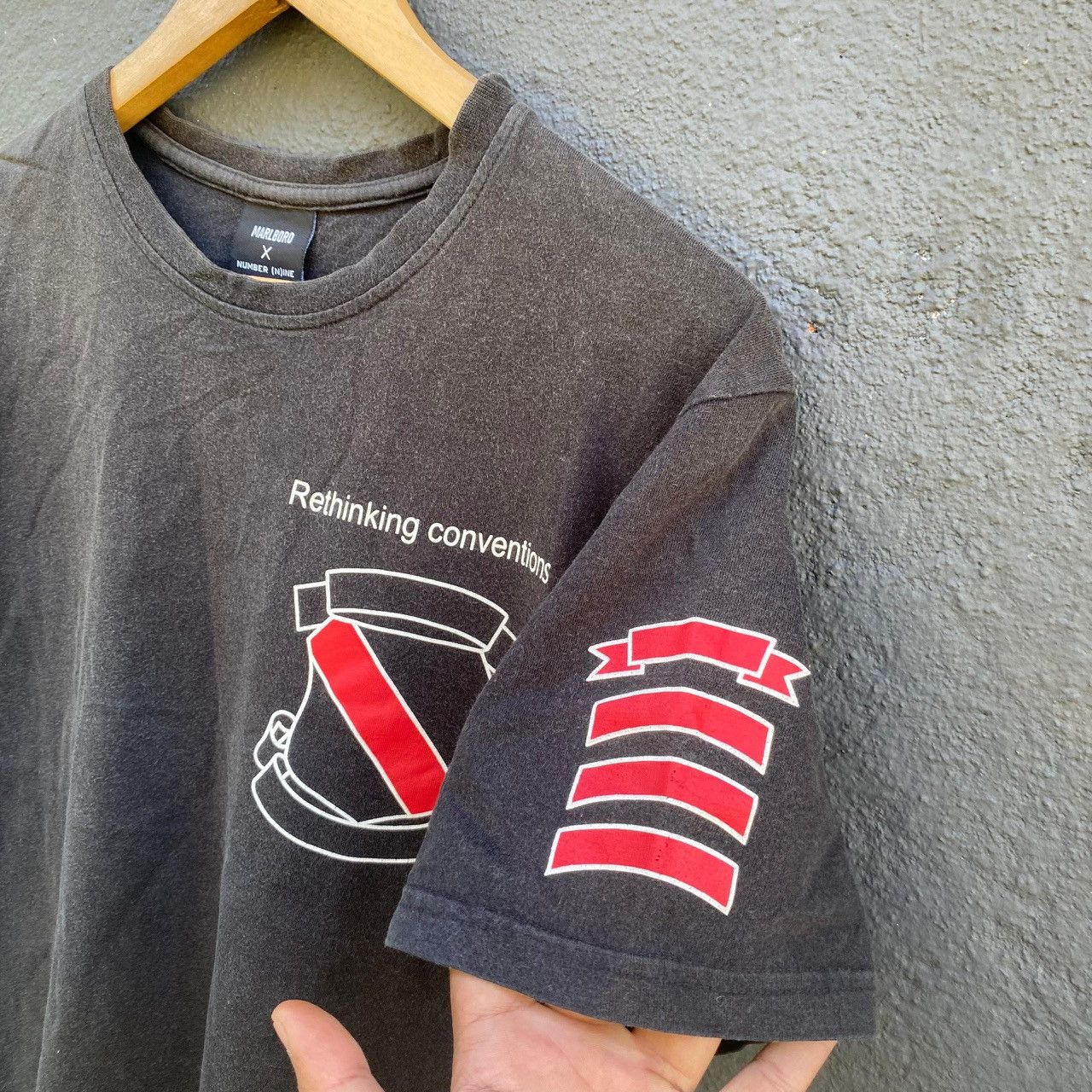 Number (N)ine Thrashed Faded Number Nine X Marlboro Tee Size US L / EU 52-54 / 3 - 3 Thumbnail