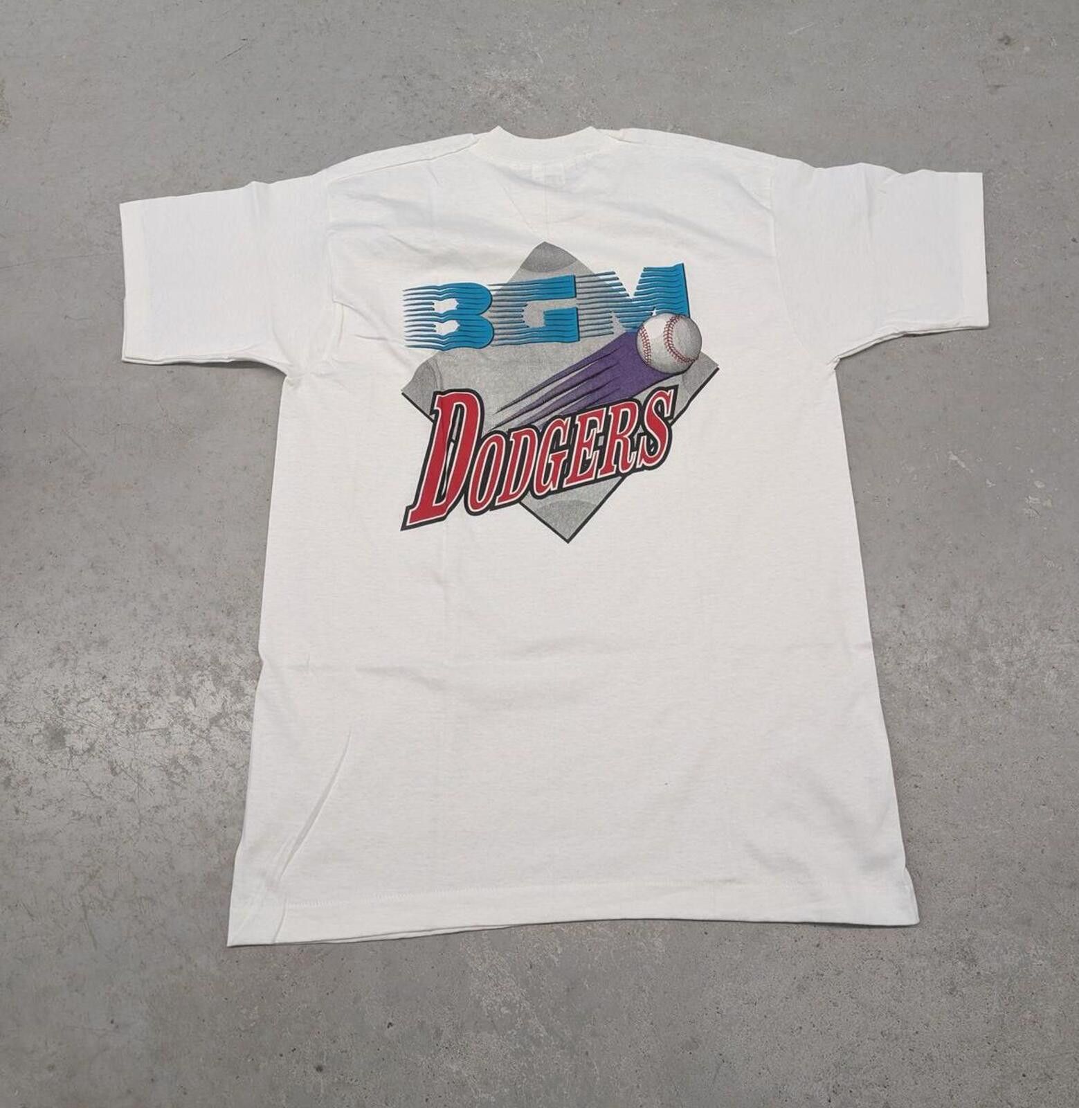 MLB Vintage 90s BGM Los Angles LA Dodgers MLB T-shirt Size US L / EU 52-54 / 3 - 1 Thumbnail