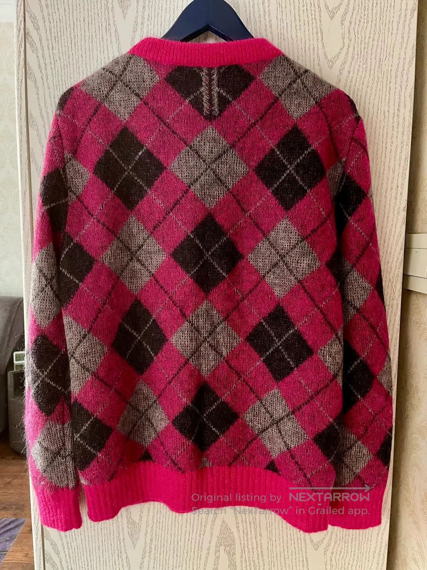 Saint Laurent Paris Saint Laurent 14AW GD Argyle Sweater. Size US M / EU 48-50 / 2 - 2 Thumbnail