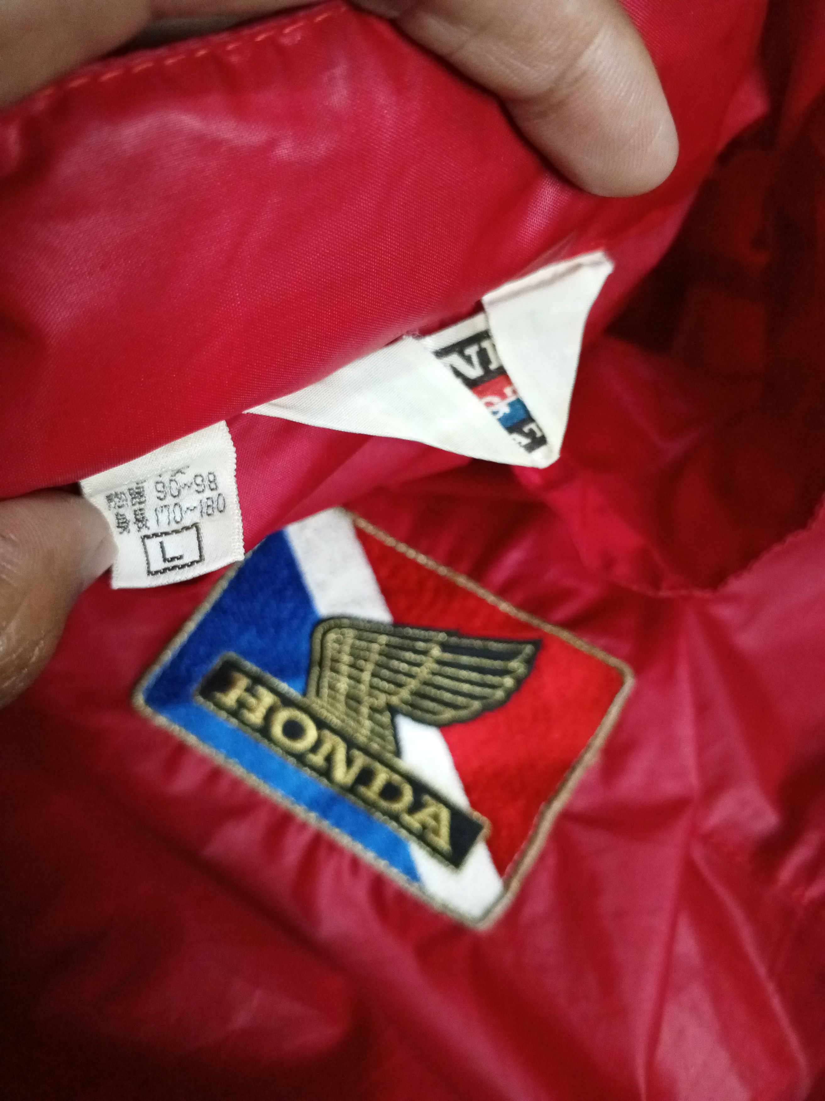 Honda × Japanese Brand × Vintage 💥 HONDA JACKET ZIP UP NICE 💥 Size US L / EU 52-54 / 3 - 11 Thumbnail