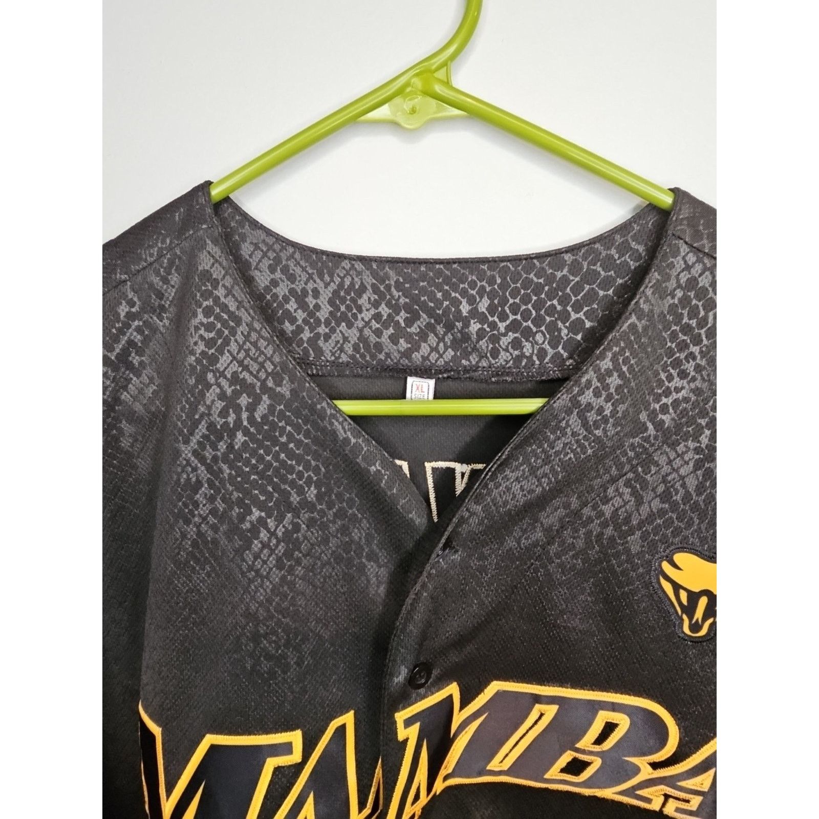 Other Kobe Bryant Black Mamba Baseball Jersey Men’s XL Lakers SGA Size US XL / EU 56 / 4 - 5 Thumbnail