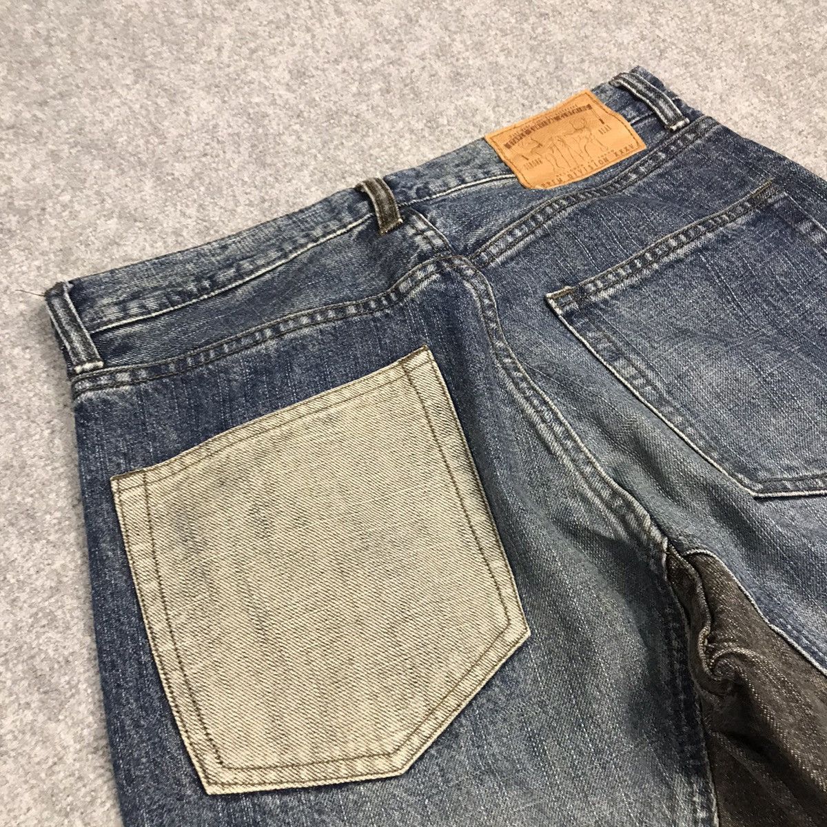 Japanese Brand × PPFM × Vintage PPFM DENIM DESIGN BLUE BLACK JEANS PANTS Size US 28 / EU 44 - 9 Thumbnail