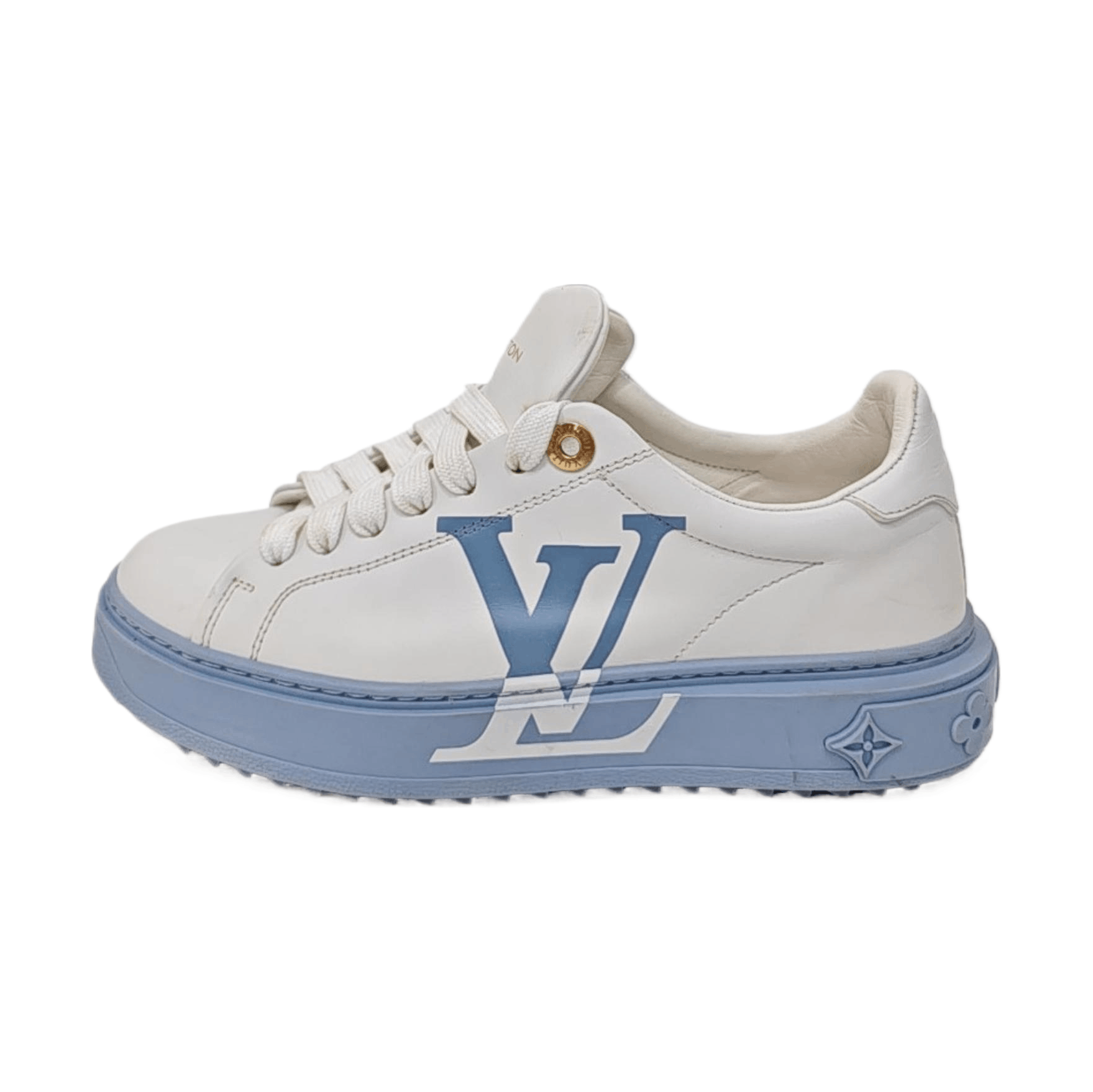 Louis Vuitton Louis Vuitton Logo Low-Top Sneakers Size 36 Size US 6 / IT 36 - 1 Thumbnail