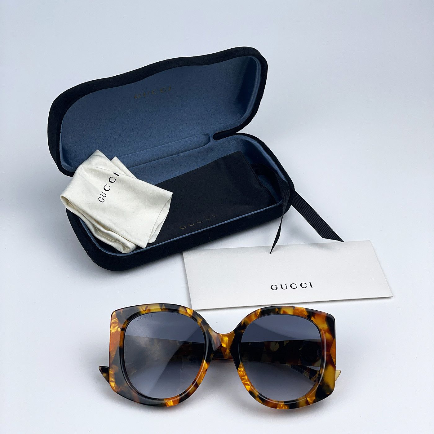 Gucci NEW Gucci GG1257S 004 Butterfly Oversized Women Sunglasses Size ONE SIZE - 15 Thumbnail
