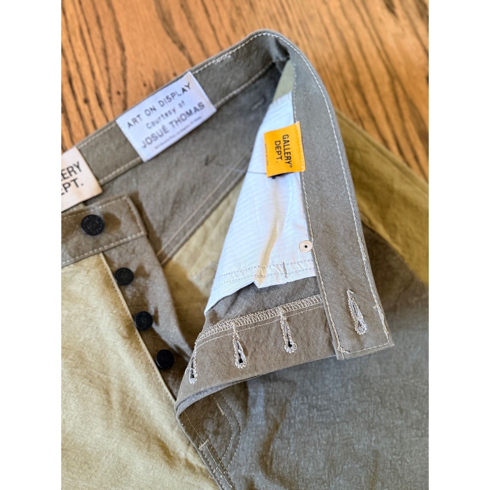 Gallery Dept. Gallery Dept. Ventura Baggy Two-Tone Olive Jeans 34 Size US 34 / EU 50 - 5 Thumbnail