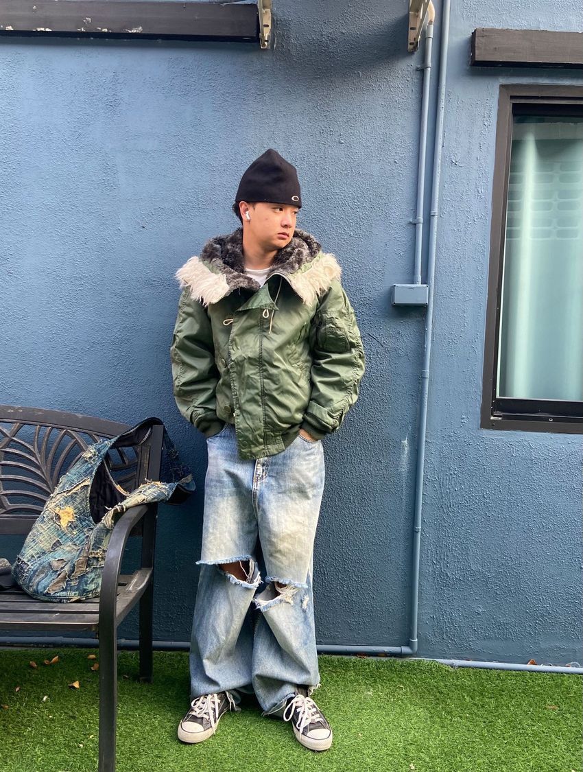 Alpha Industries Vintage Alpha Industries N2B bomber fur jacket Size US M / EU 48-50 / 2 - 3 Thumbnail