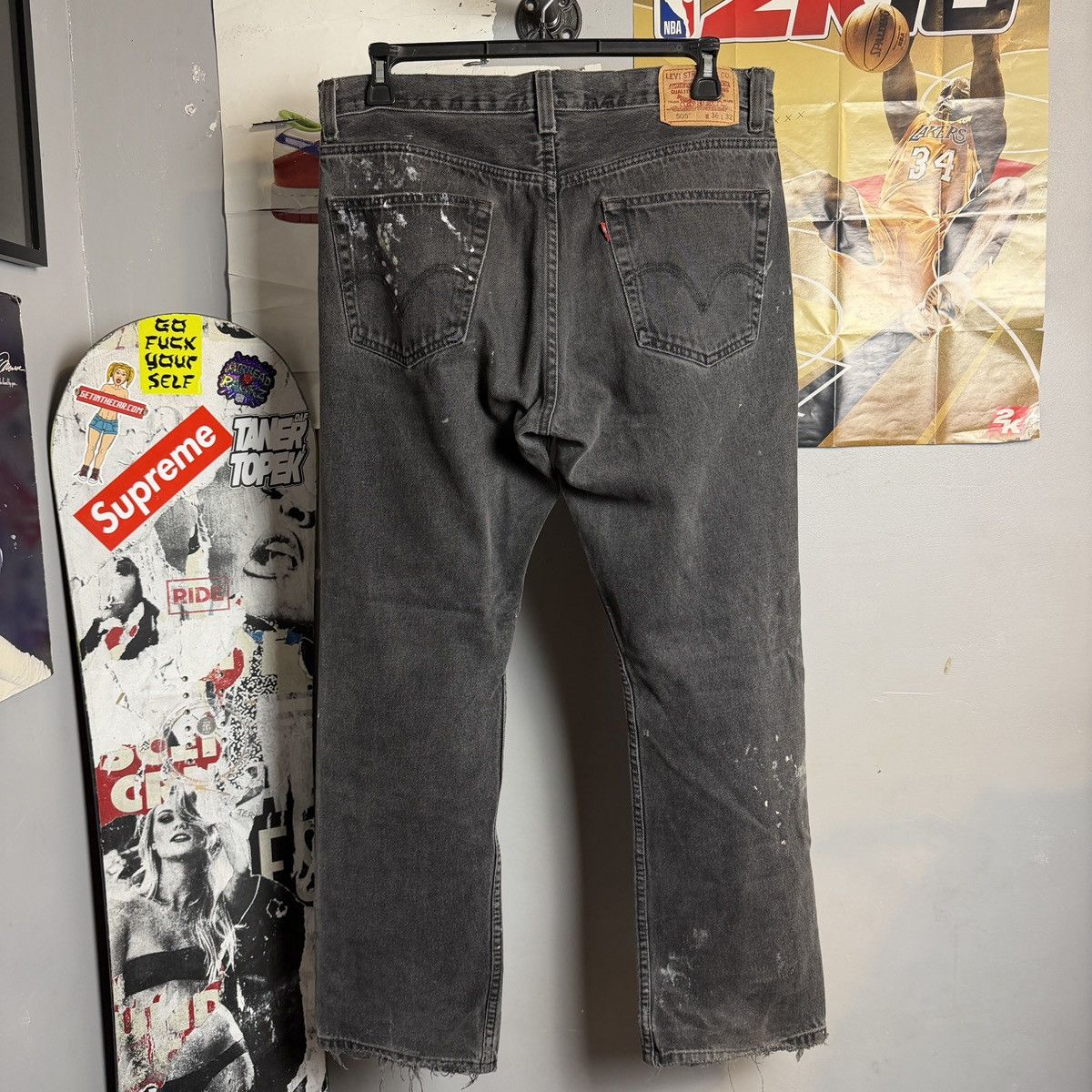 Levi's Paint splattered levis 505 Size US 36 / EU 52 - 2 Thumbnail
