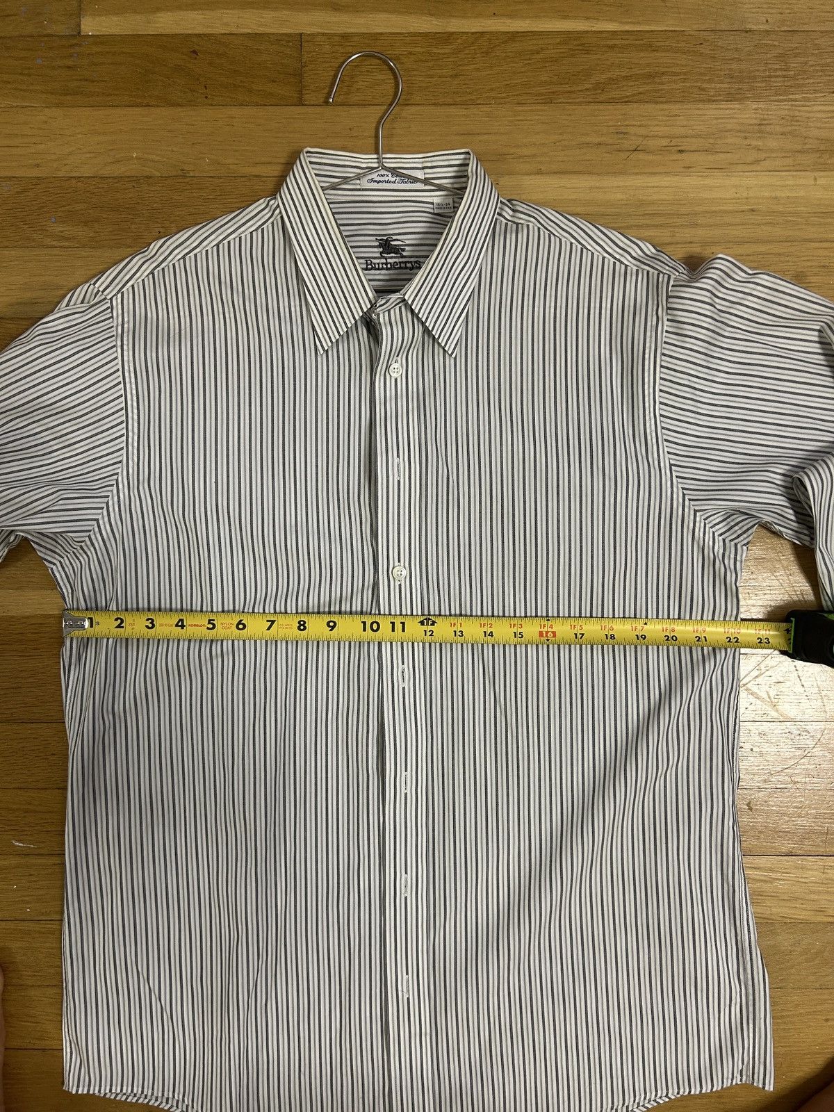 Burberry Vintage Burberry Grey striped Button up Size US M / EU 48-50 / 2 - 3 Thumbnail