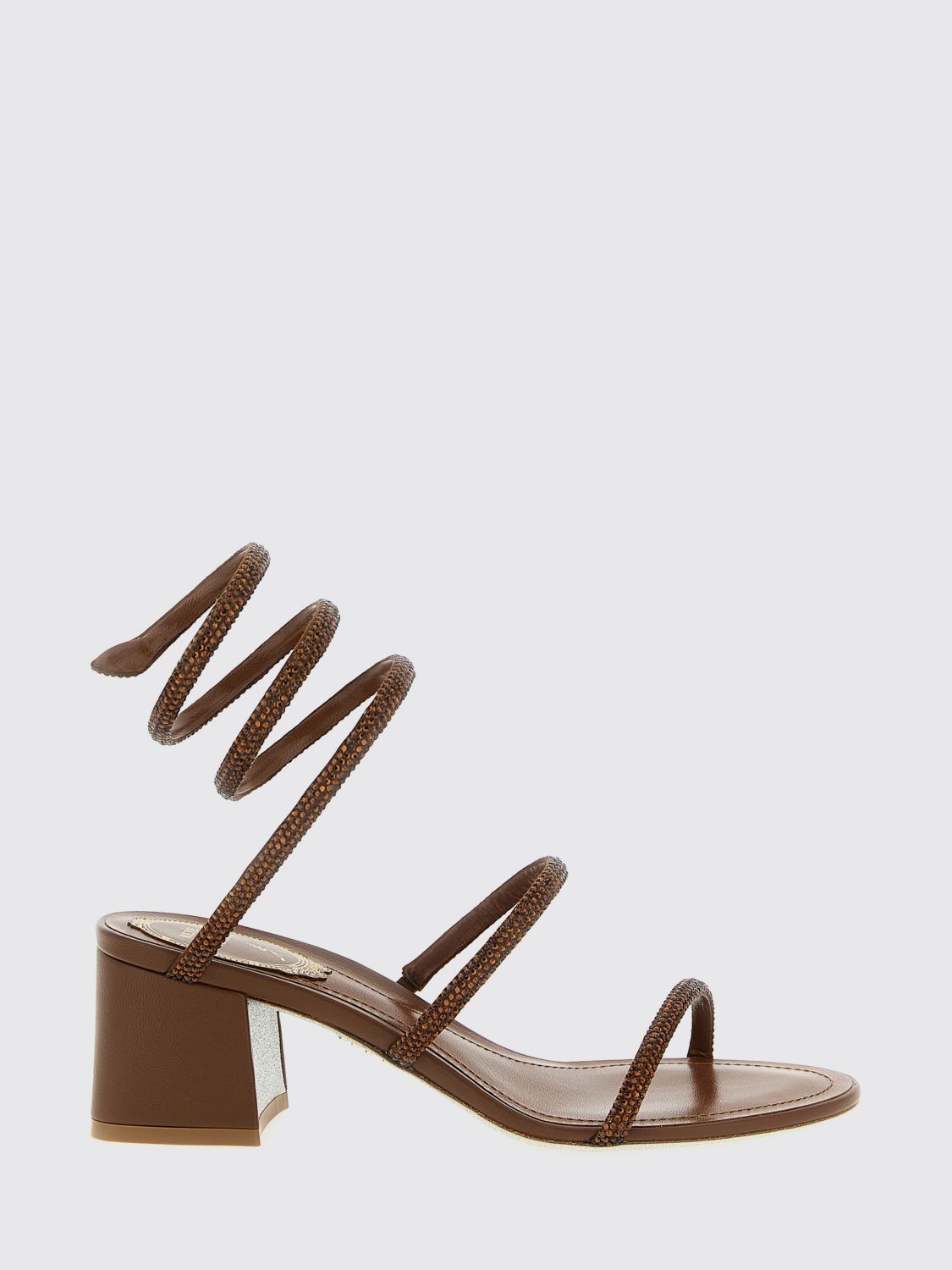 Rene Caovilla Rene Caovilla Heeled Sandal Woman Brown Size US 11 / IT 41 - 1 Thumbnail