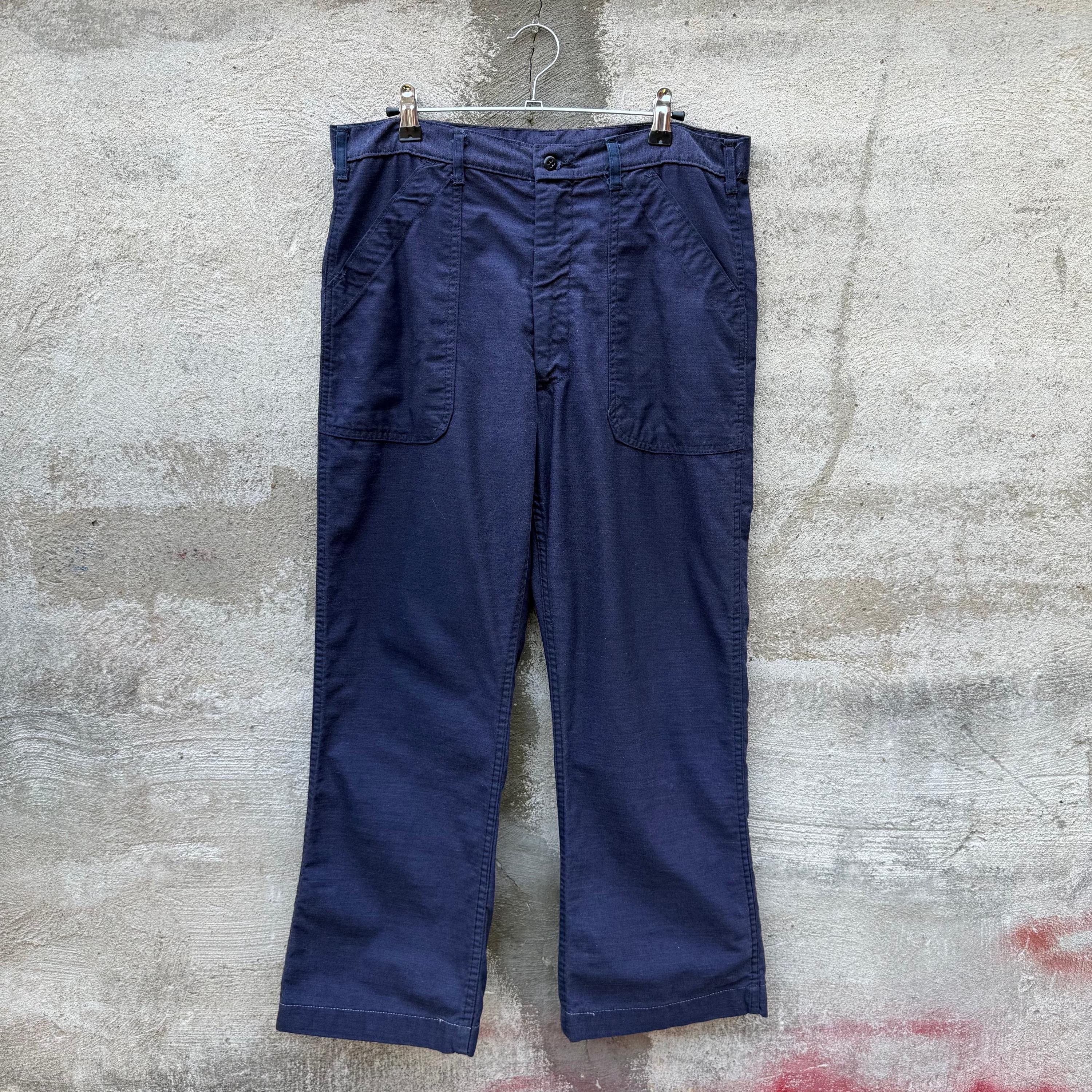 Vintage 70's Vintage USN Utility Baker Pants Style Trousers Size US 32 / EU 48 - 1 Thumbnail