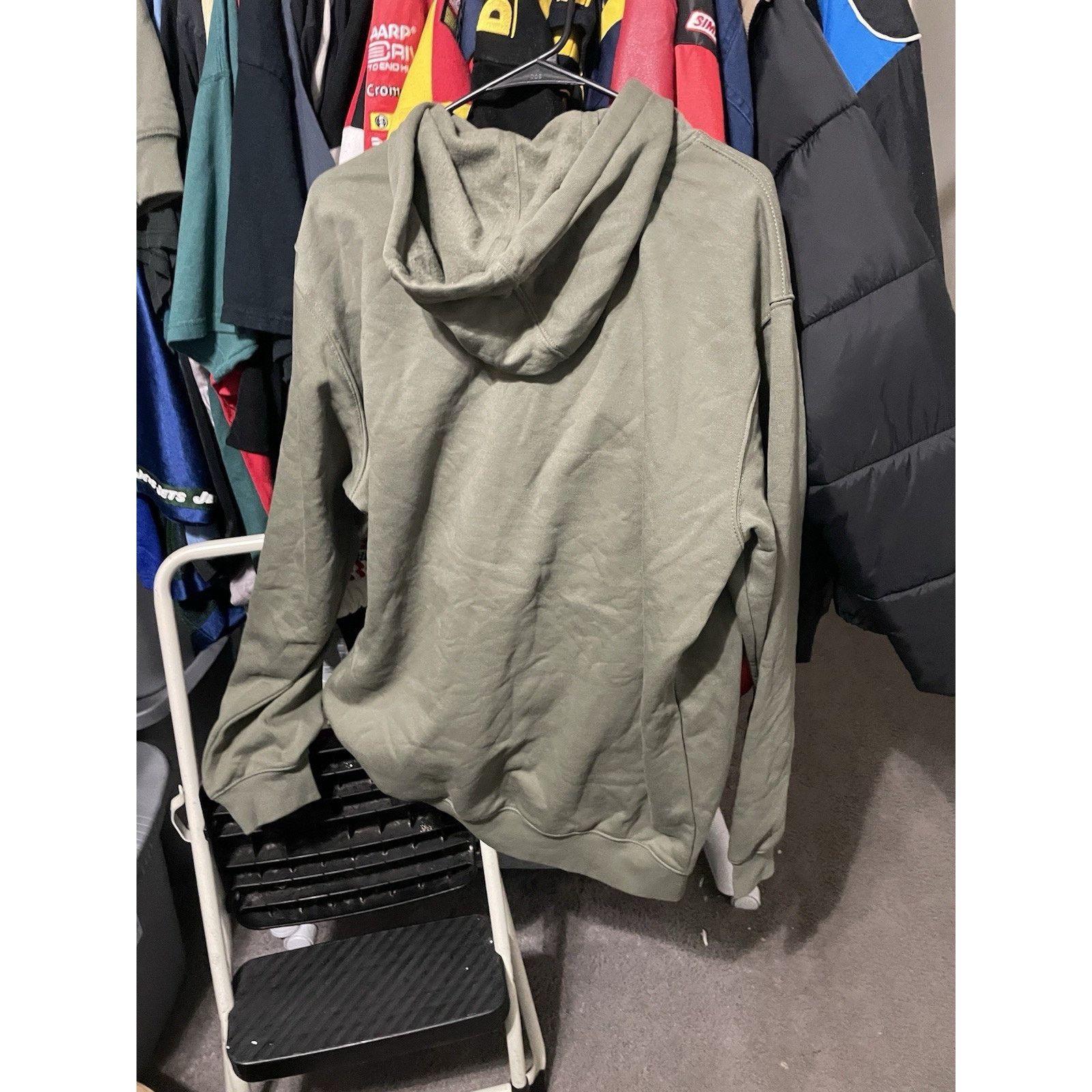 Carhartt Size L-Carhartt Men's Dusty Olive Midweight Logo Hoodie Size US L / EU 52-54 / 3 - 2 Thumbnail