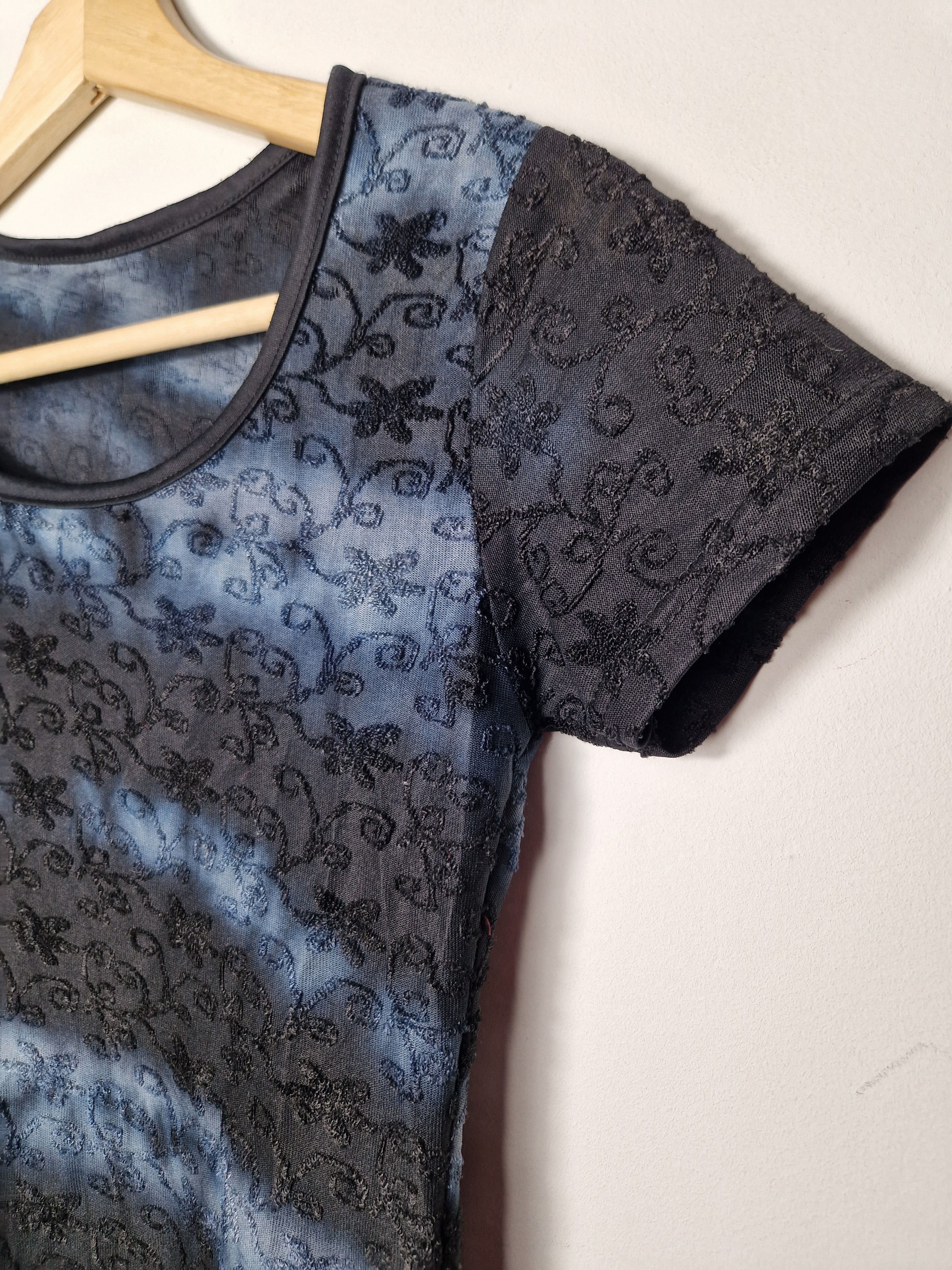 If Six Was Nine × Japanese Brand vintage floral mesh top Size M / US 6-8 / IT 42-44 - 3 Thumbnail
